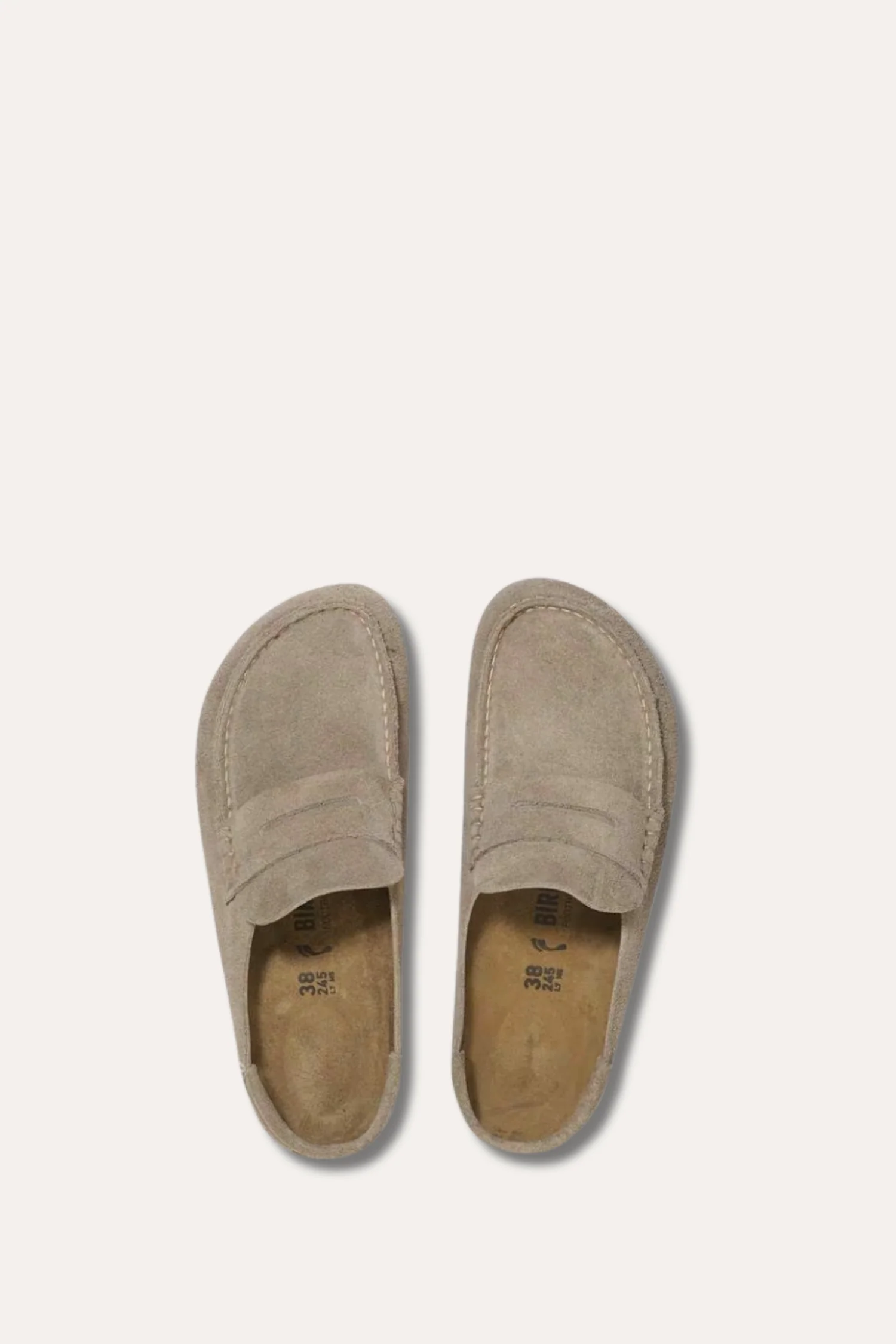 Women's Naples Wrapped Suede Leather Taupe - Image 3