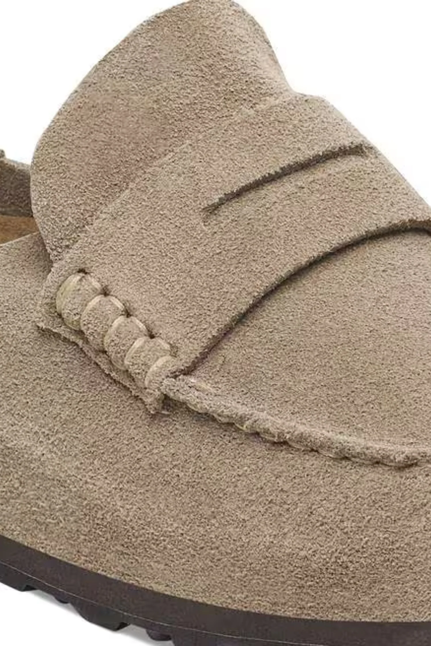 Women's Naples Wrapped Suede Leather Taupe - Image 5