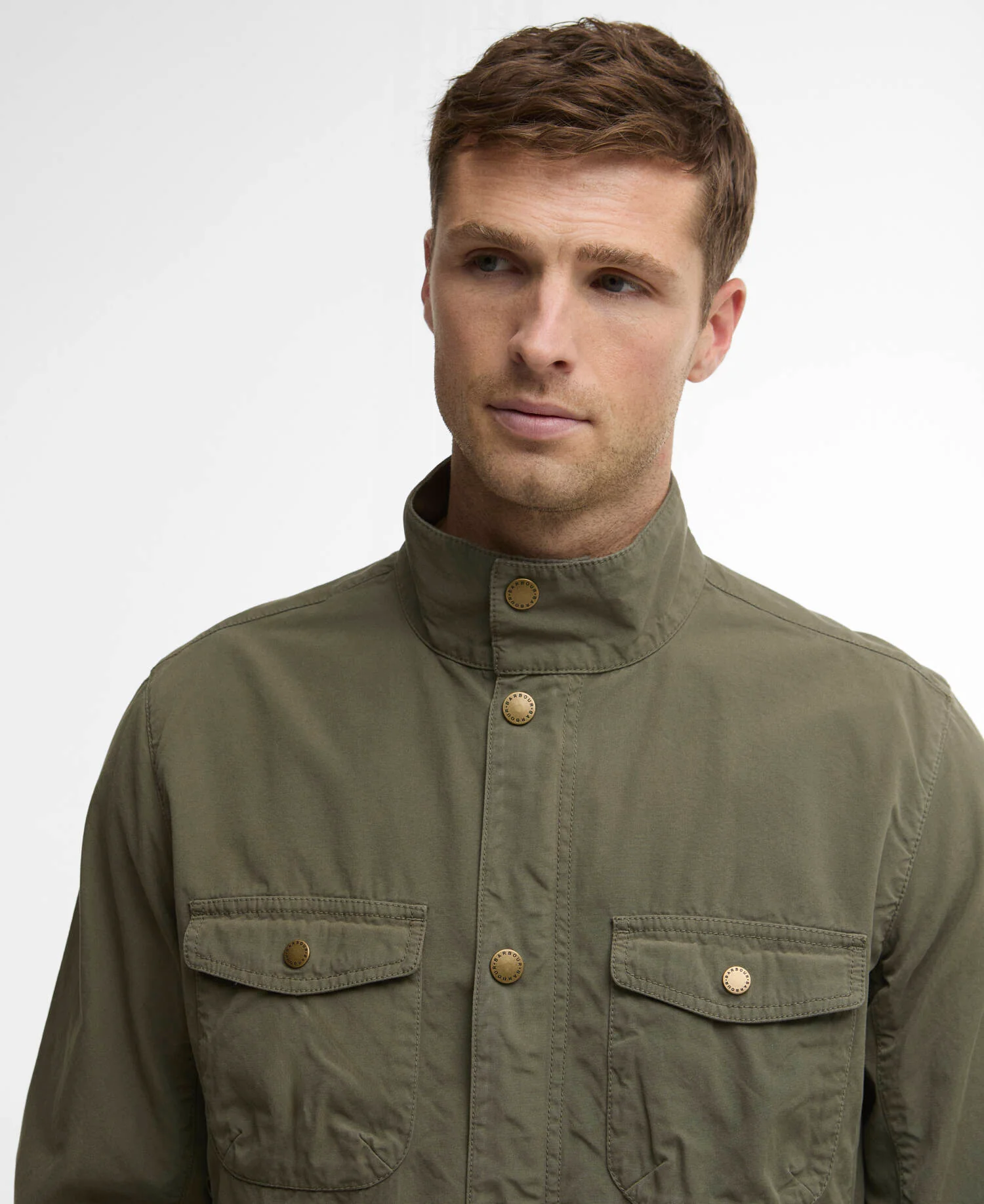 Ogston Casual Jacket Dusty Olive - Image 4
