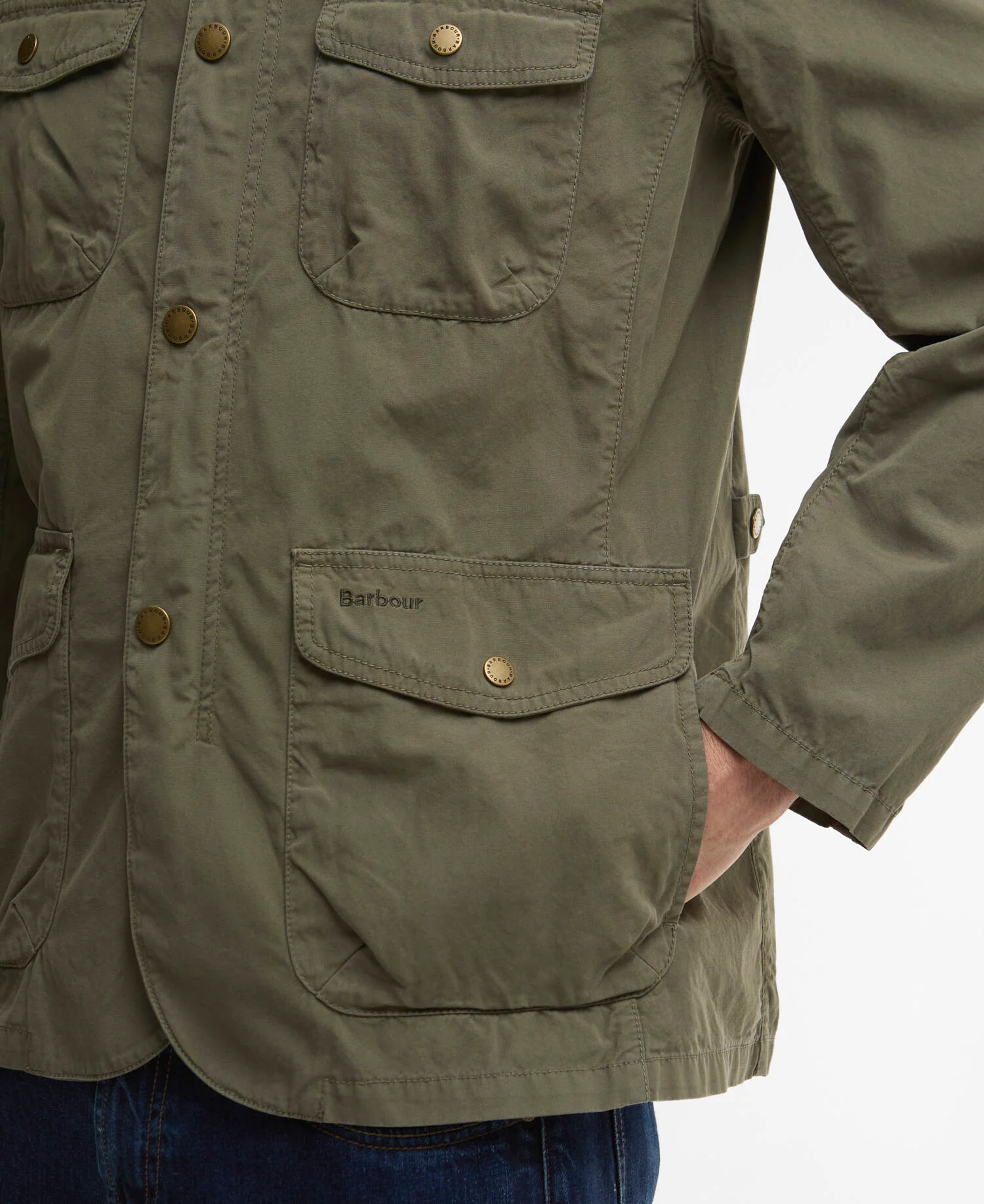 Ogston Casual Jacket Dusty Olive - Image 6