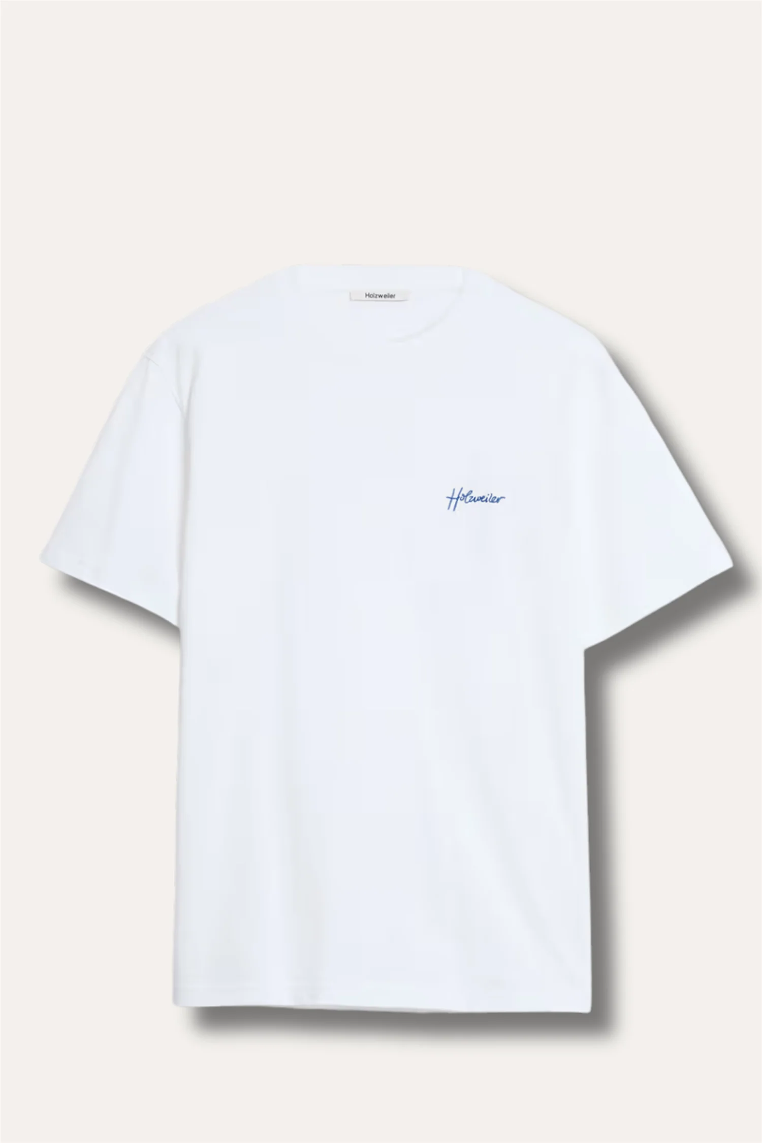 Tucker Embroidery Tee White