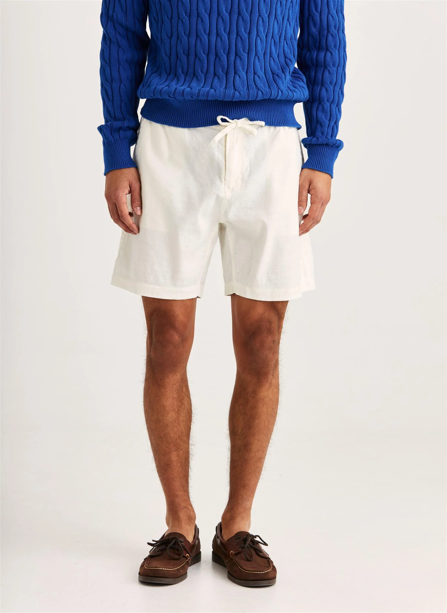 Fenix Linen Shorts Off White