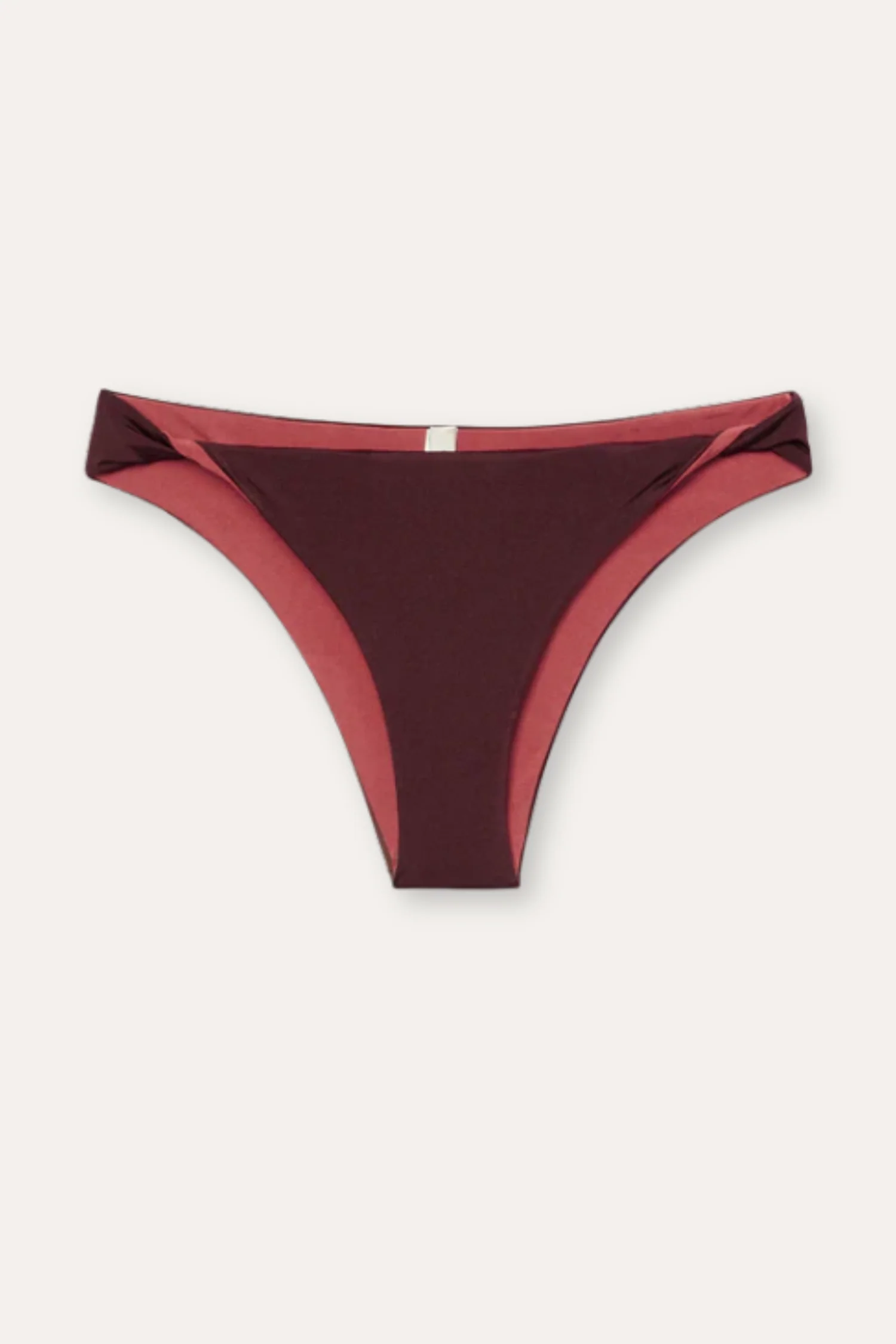 Twisted Bikini Bottom - Burgundy
