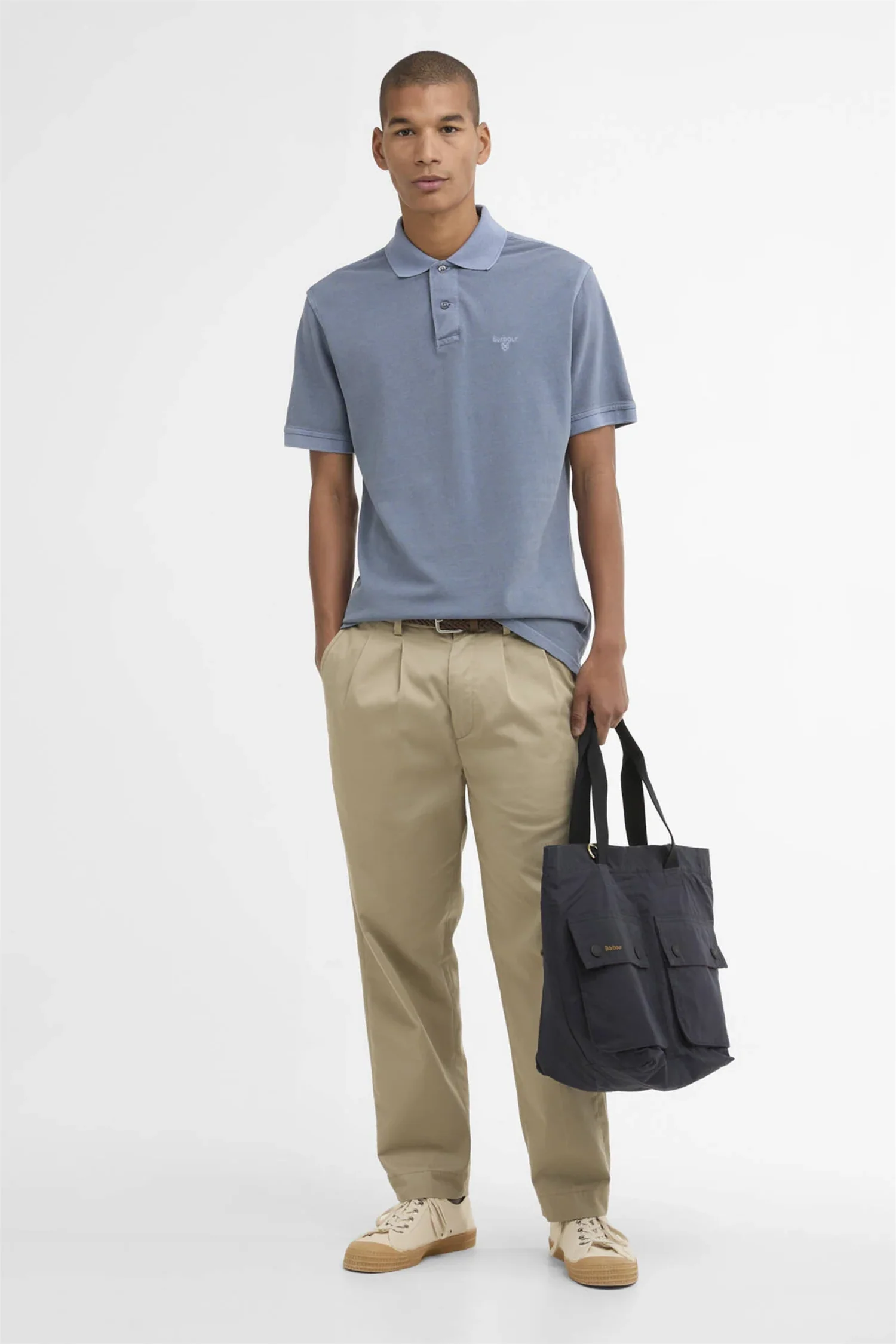 Tartan Polo Washed Blue - Image 2