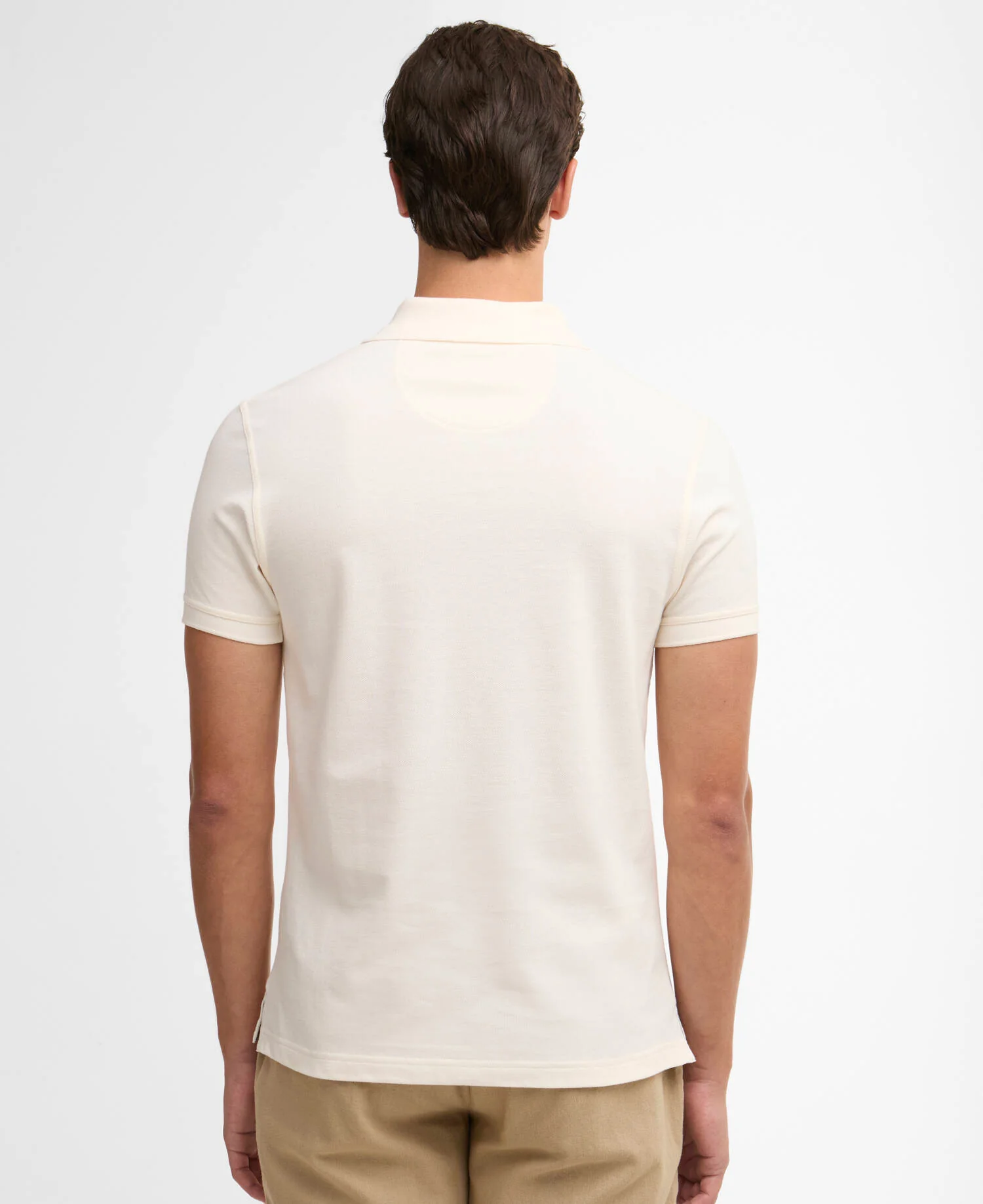 Tartan Pique Polo Shirt Whisper White/Classic - Image 2