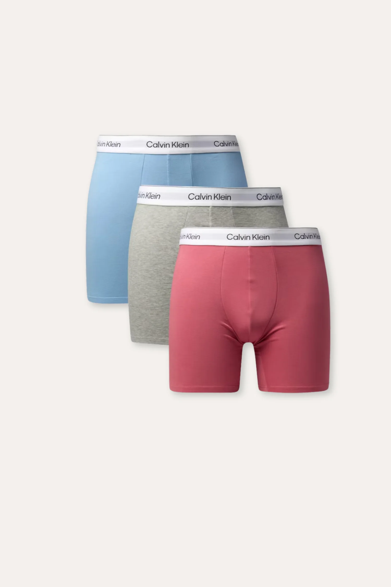 3Pack Boxer Brief Brilliant Pink/Gulf Blue/Grey Heath