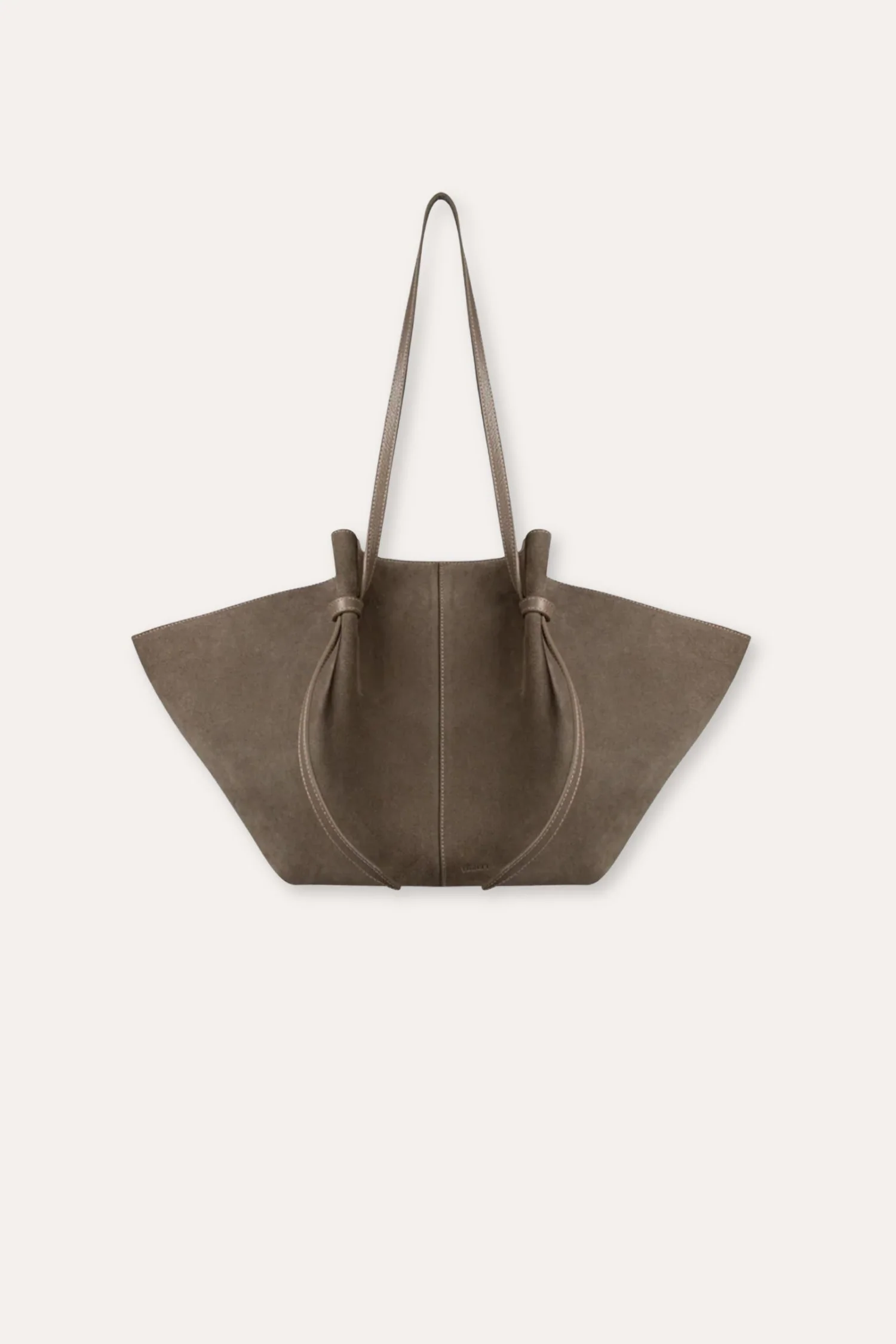 Large Mochi- Taupe Suede