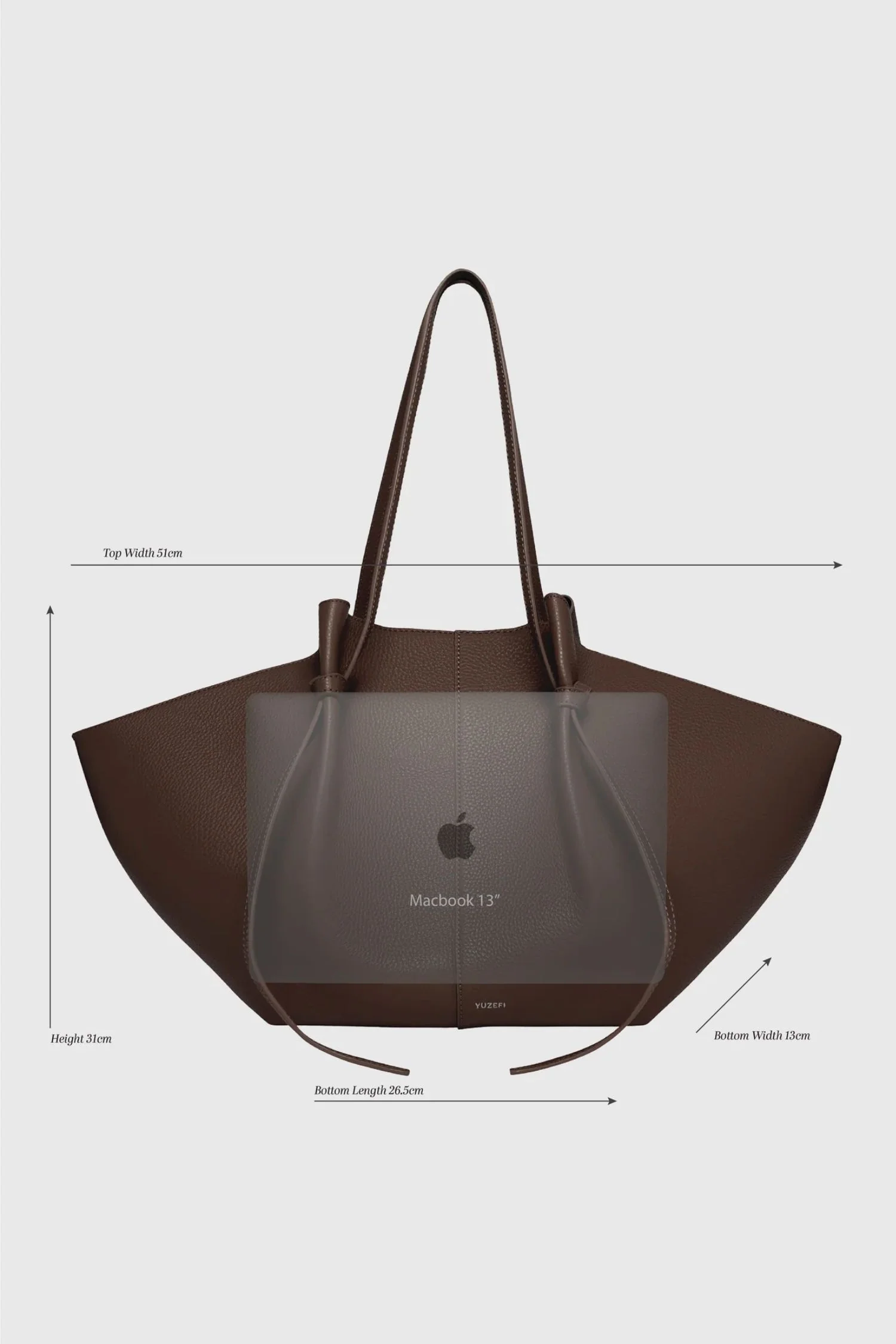 Large Mochi- Hazel Pebble Grained Leather - Image 5