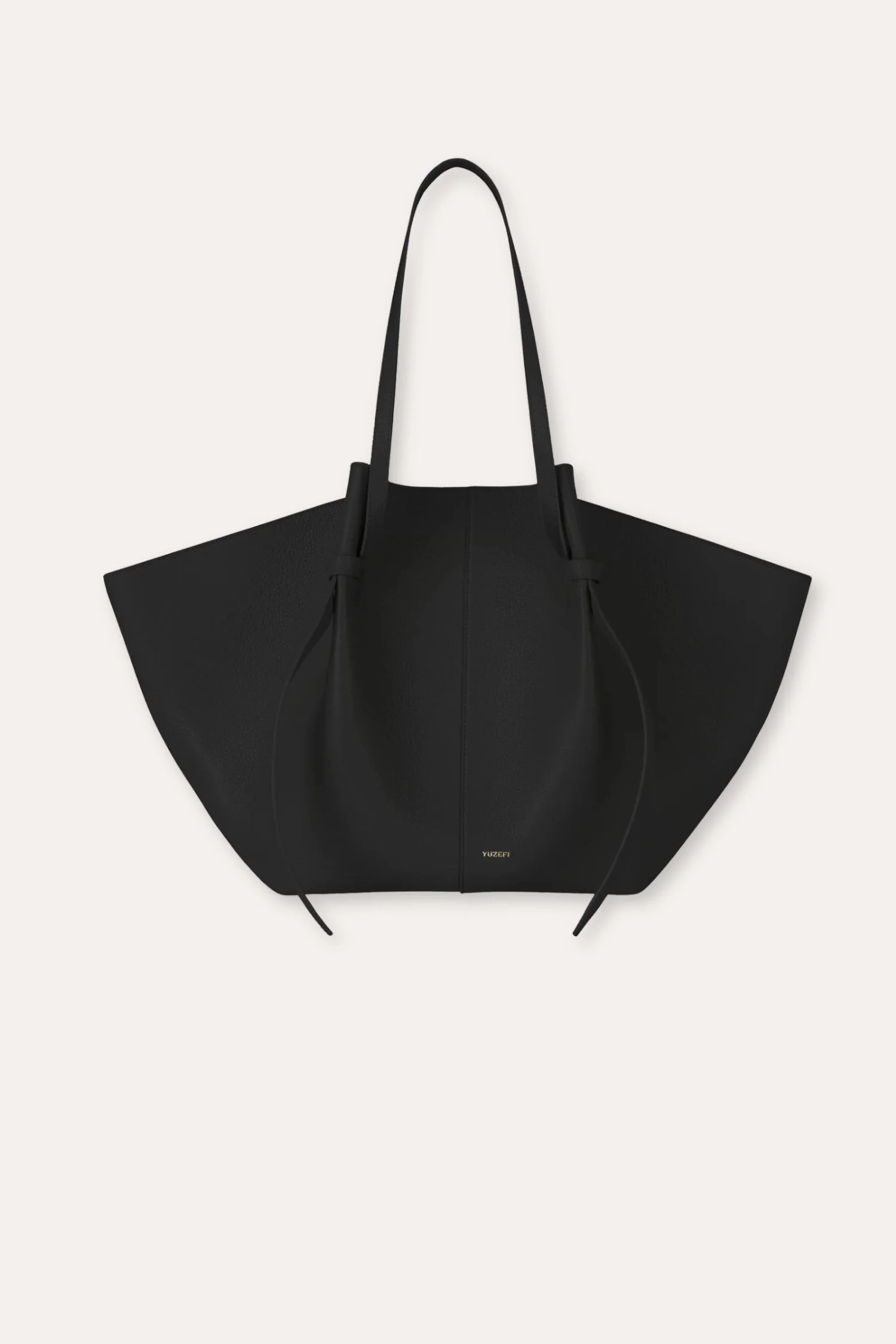 XL Mochi - Black Pebble Grained Leather