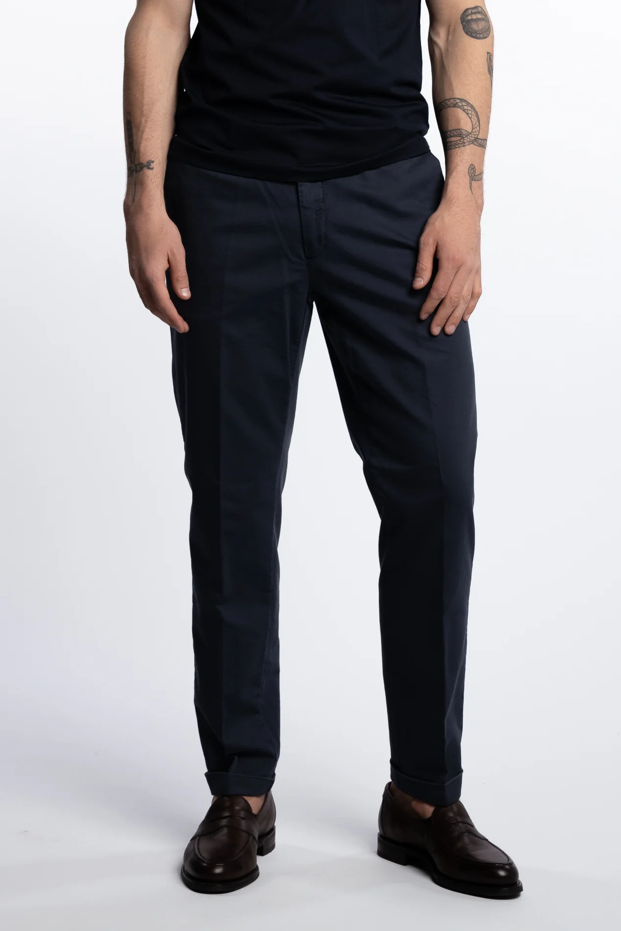 Cotton/Stretch Pant Marine