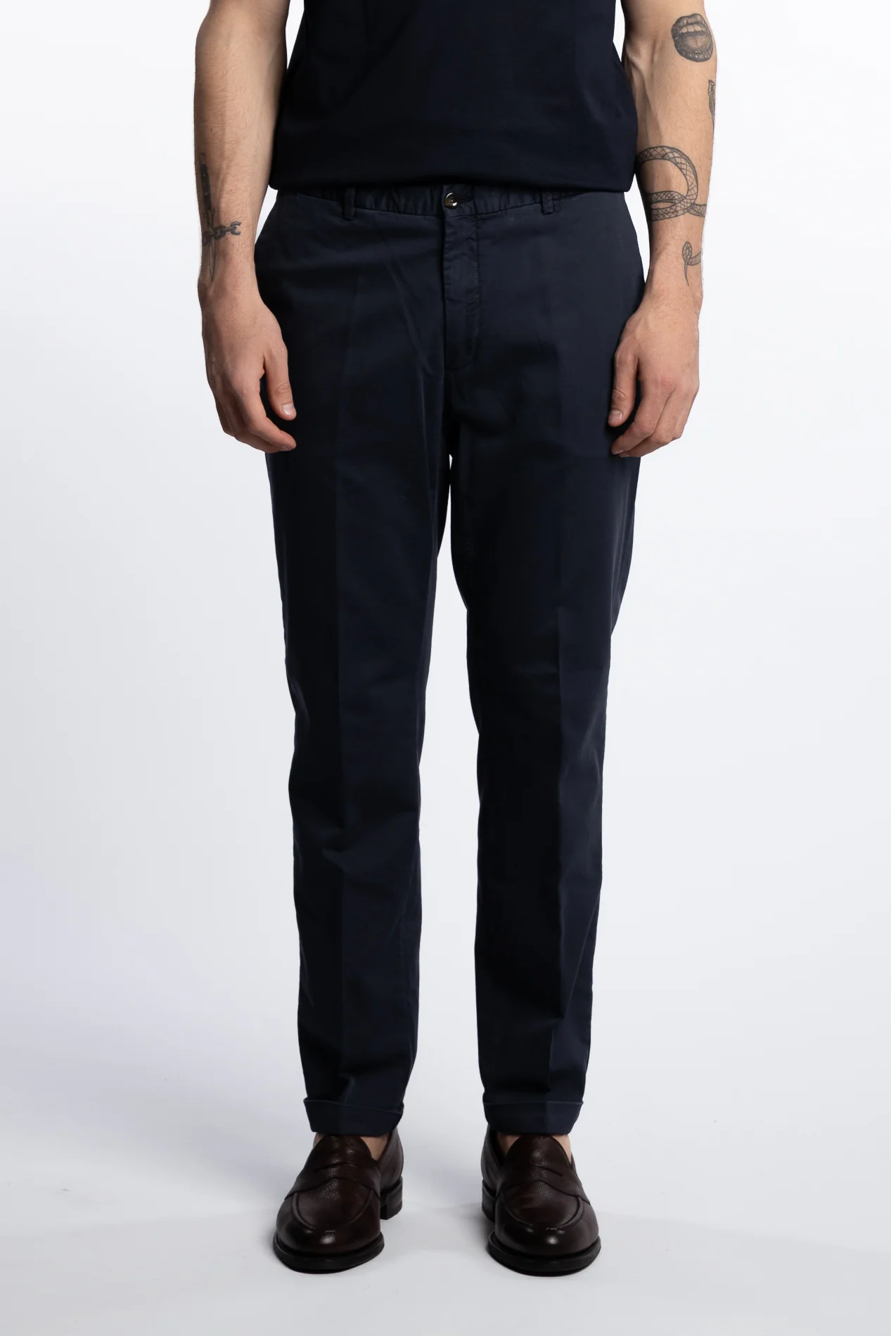 Cotton/Stretch Pant Marine - Image 3