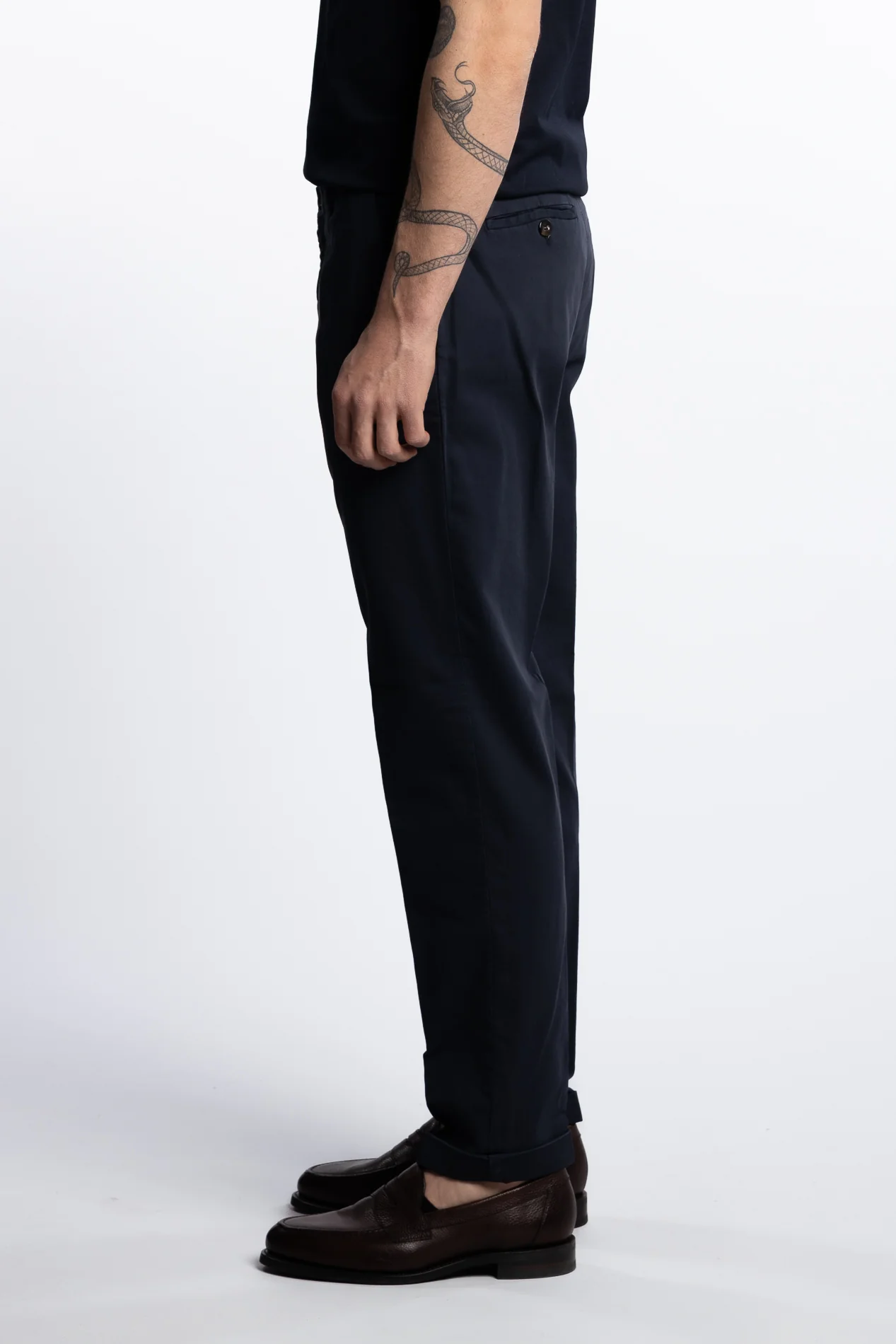 Cotton/Stretch Pant Marine - Image 4