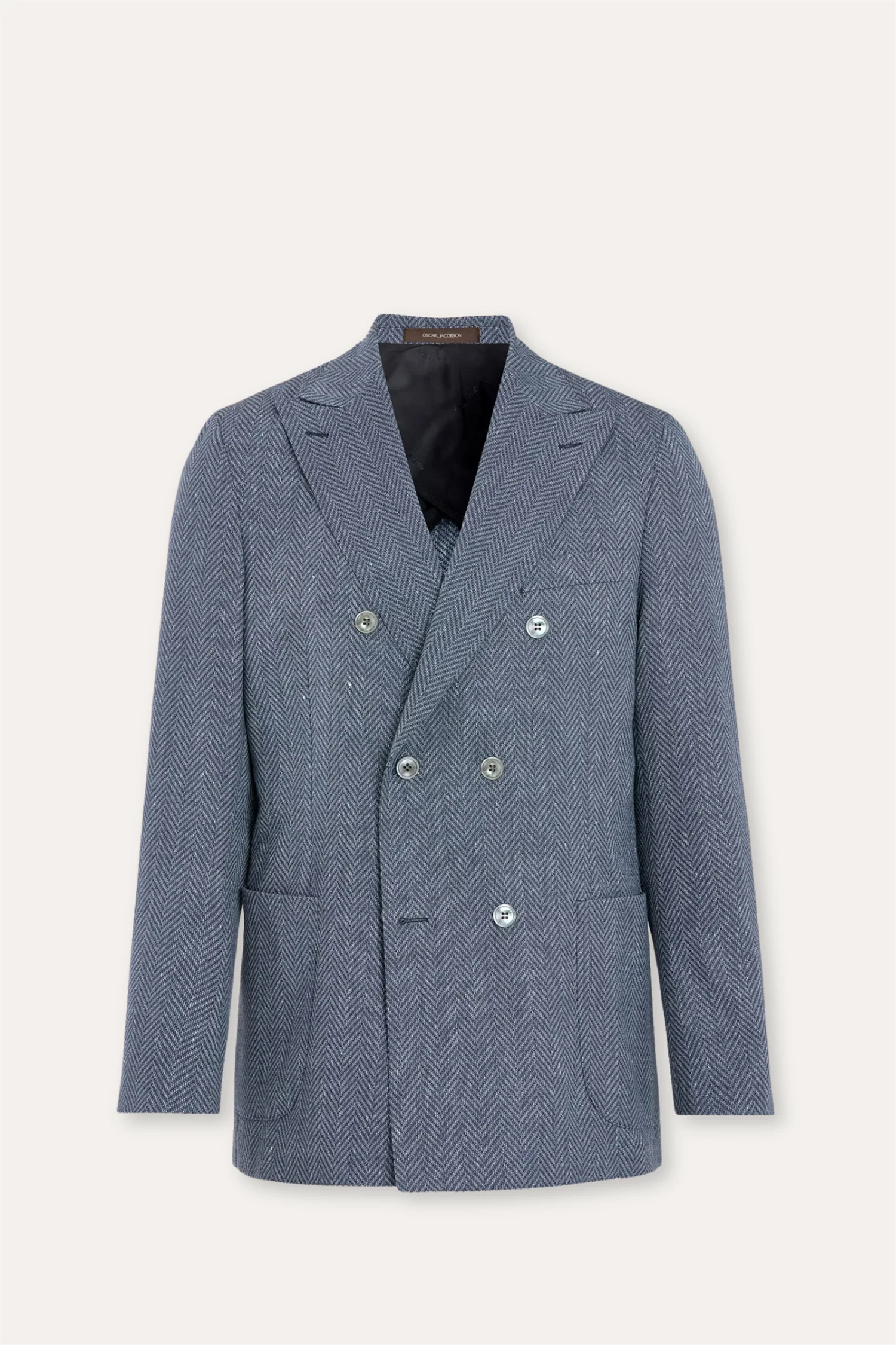 Farris Patch Soft Regular Fit Blazer Blue Tropic