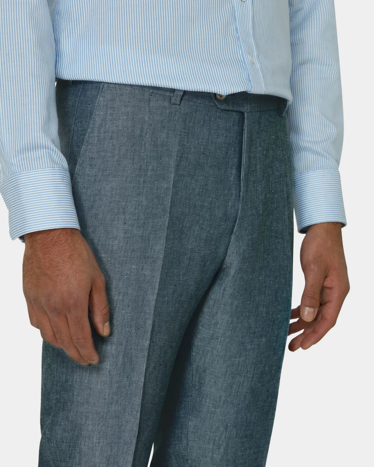 Dandy Linen Trousers Balsam Green - Image 2