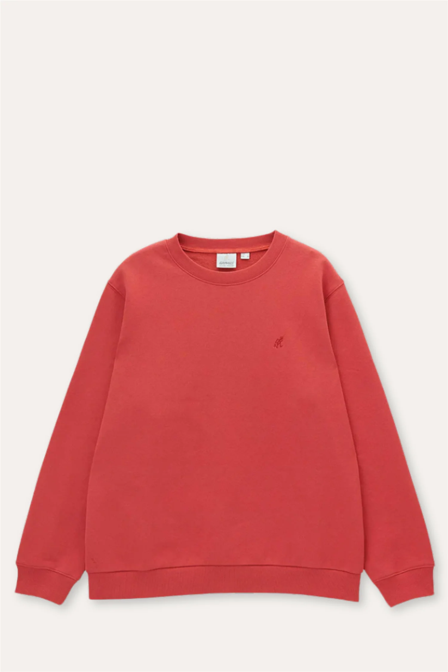 One Point Crew Swatshirt Crimson Red