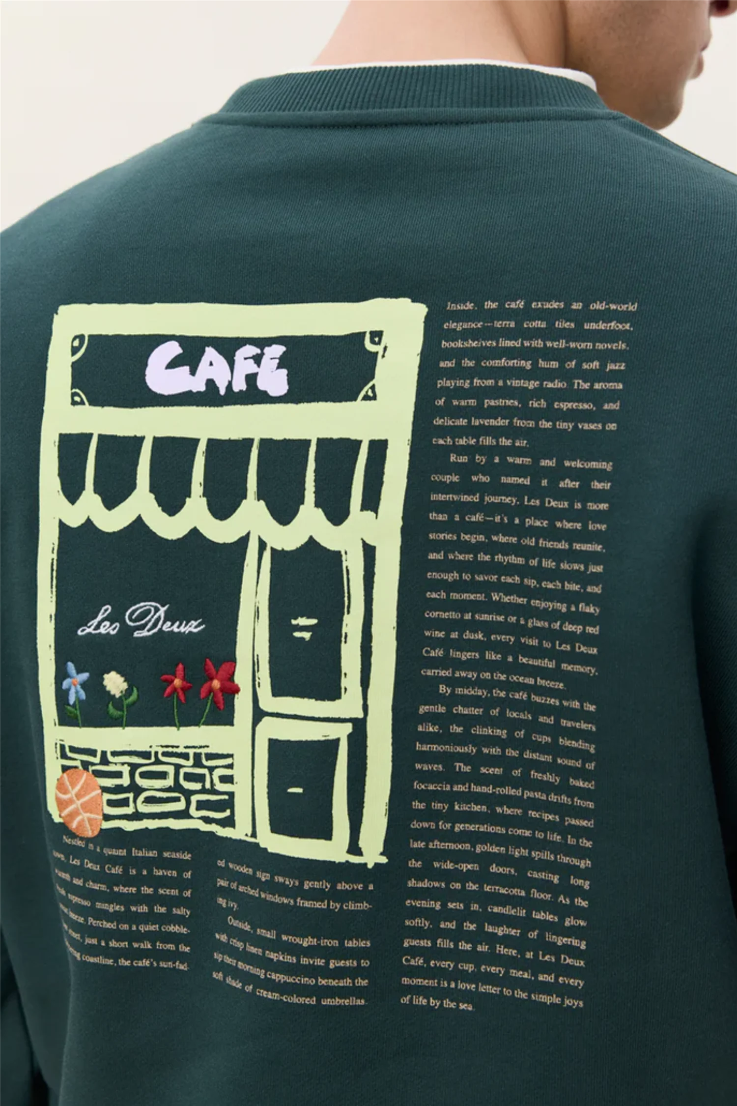 Café Sweatshirt Pine Green - Image 4