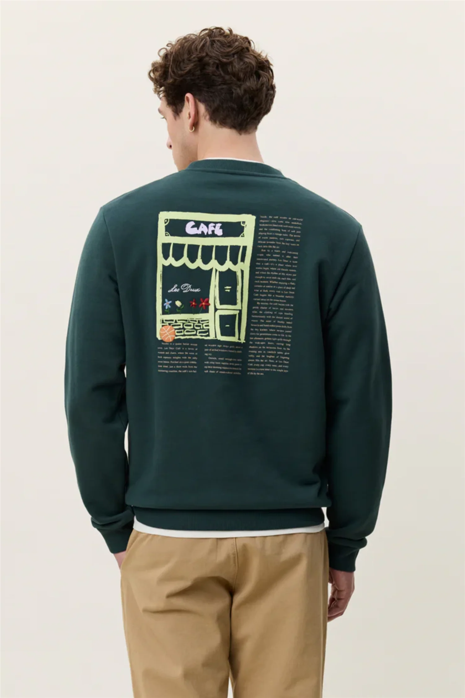Café Sweatshirt Pine Green - Image 7