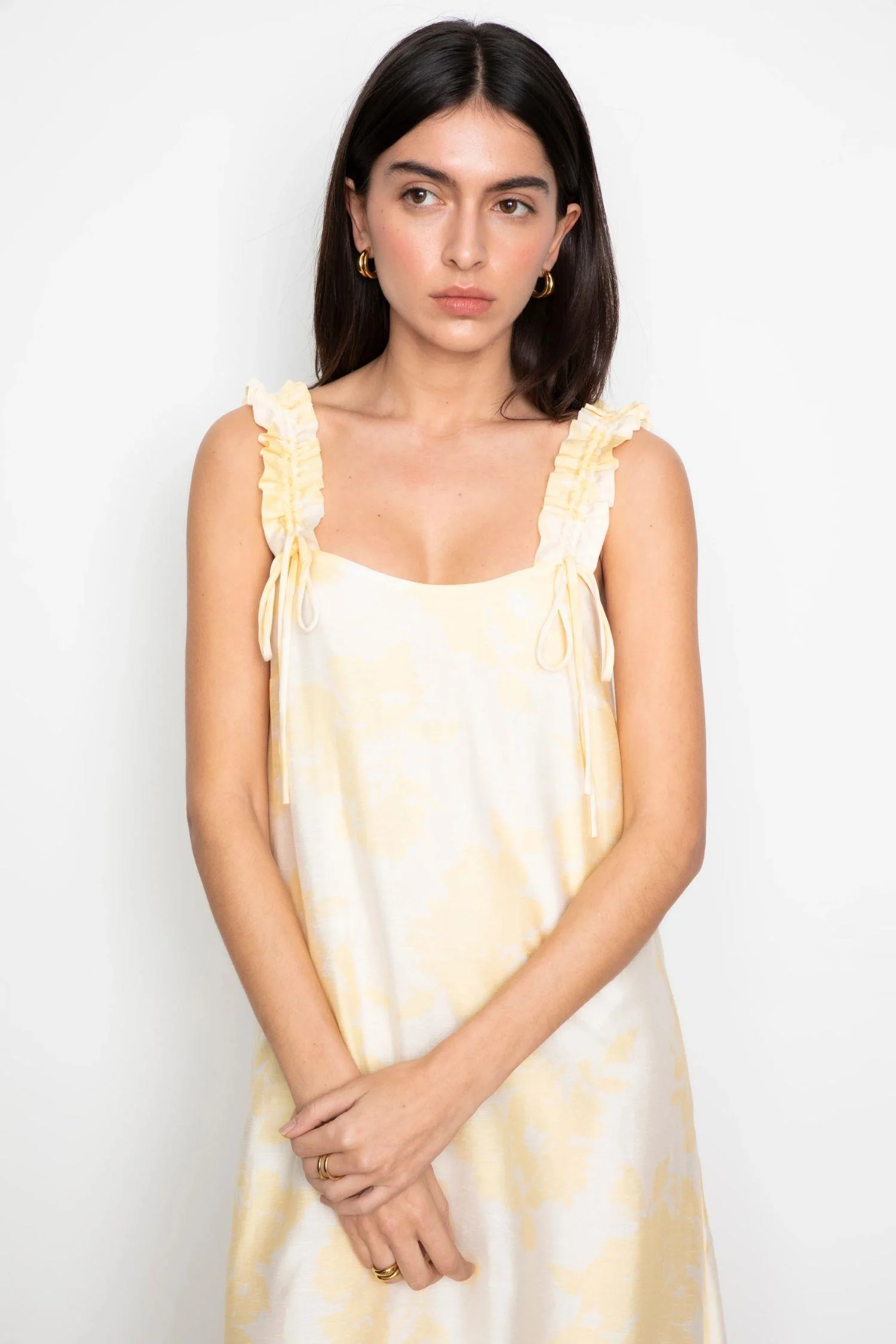 Zaha Dress Yellow Floral Print - Image 5