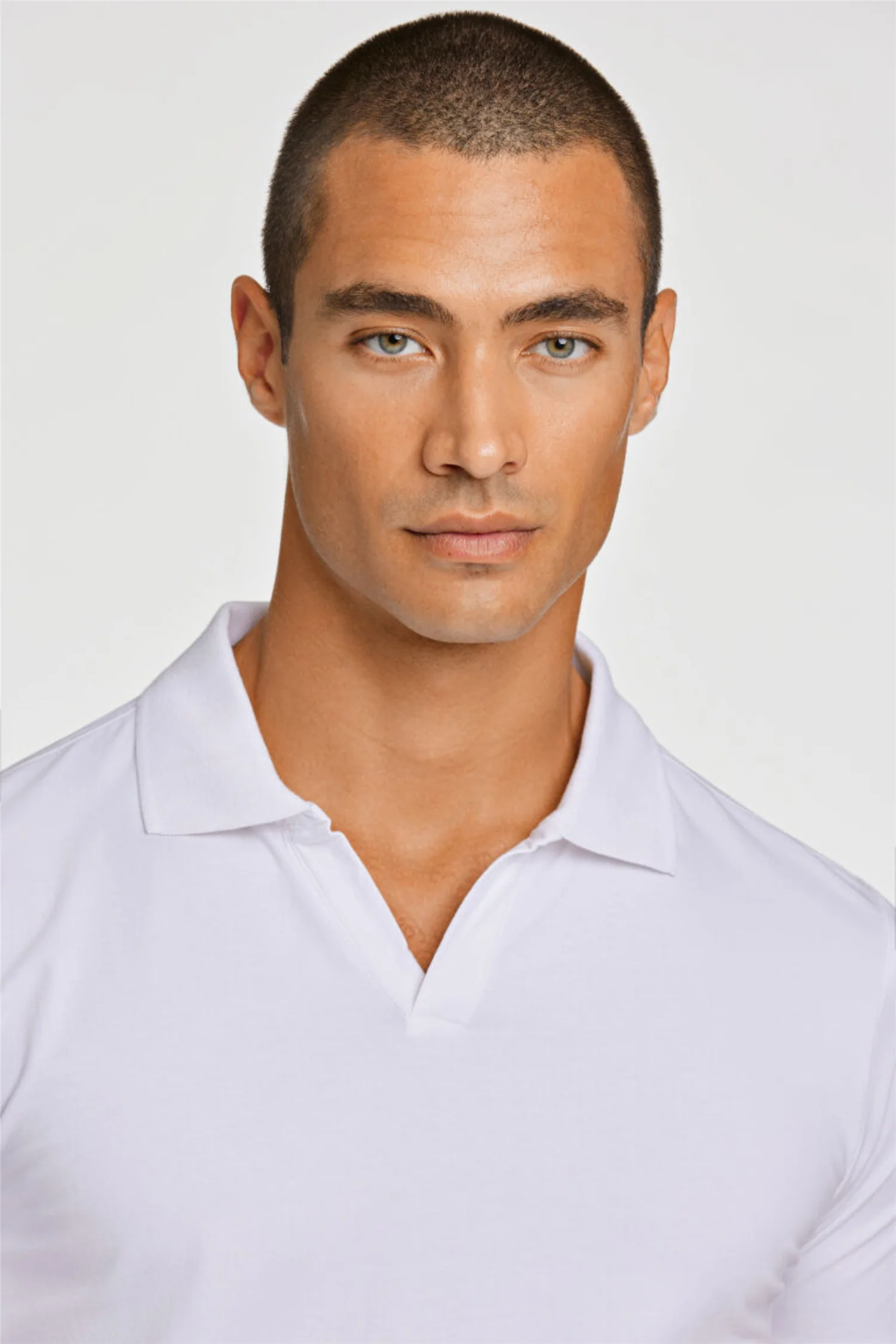Stretch Polo Shirt S/S White - Image 6