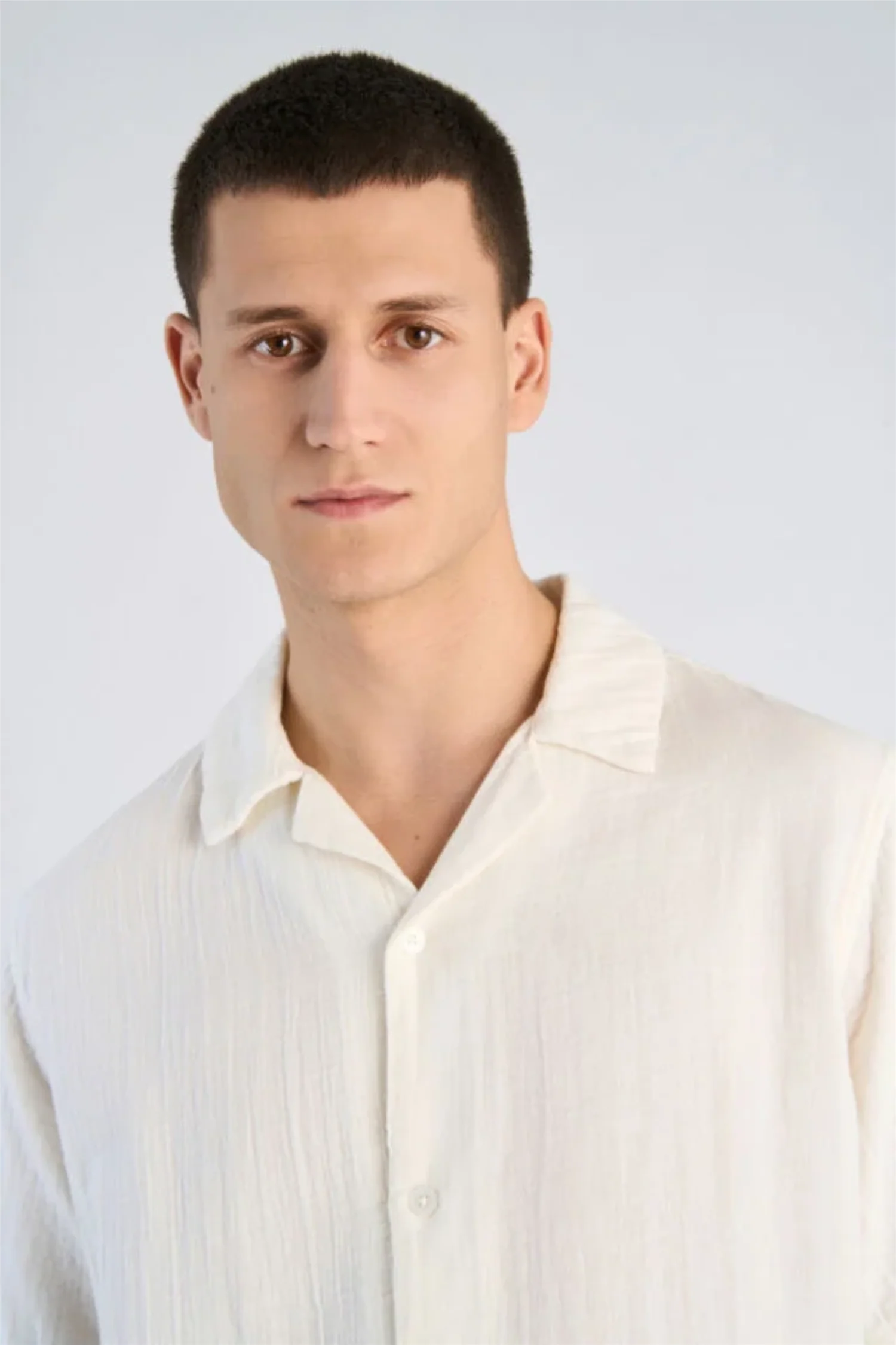 Cotton Muslin Resort Shirt S/S Off White - Image 6