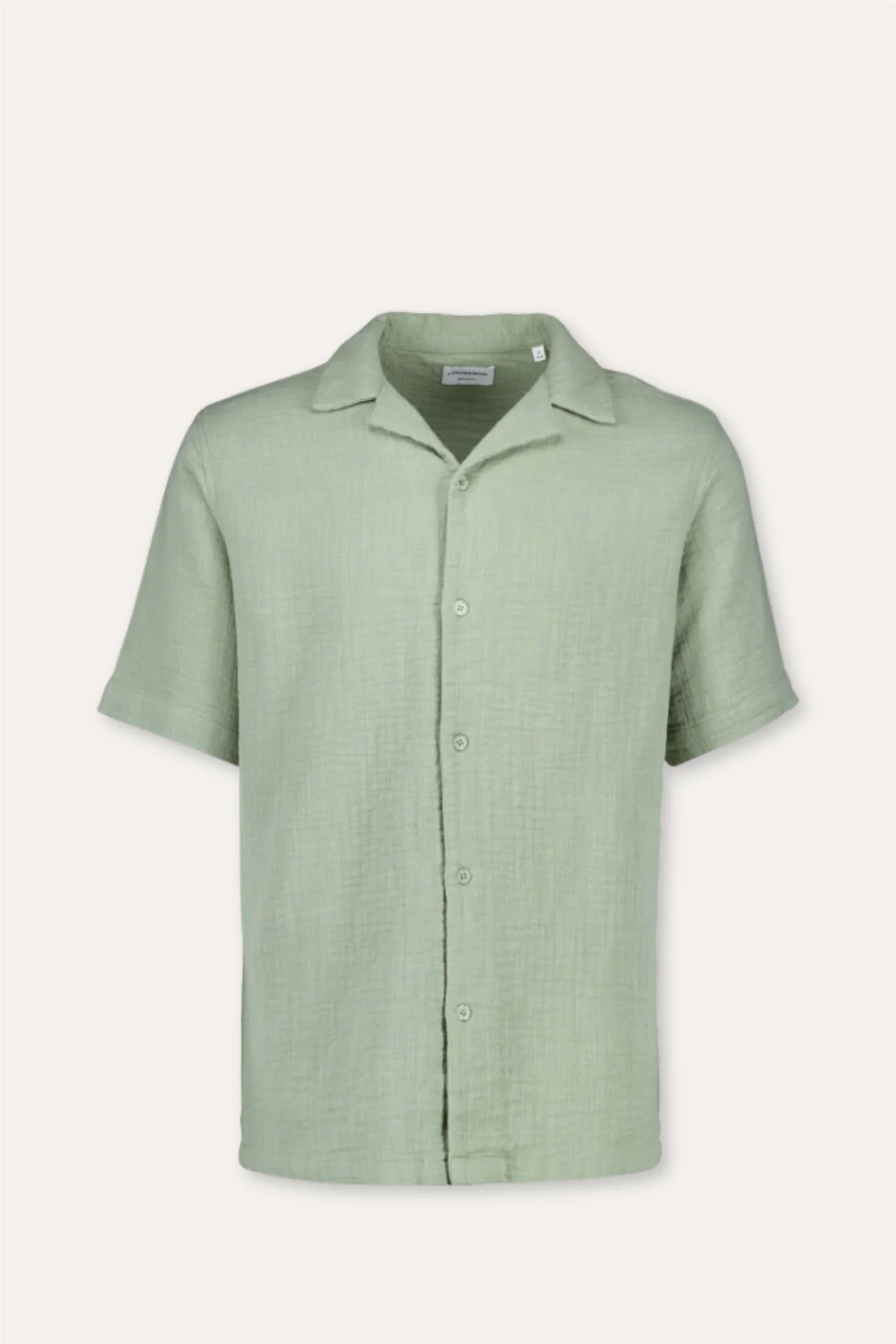 Cotton Muslin Resort Shirt S/S Dusty Olive