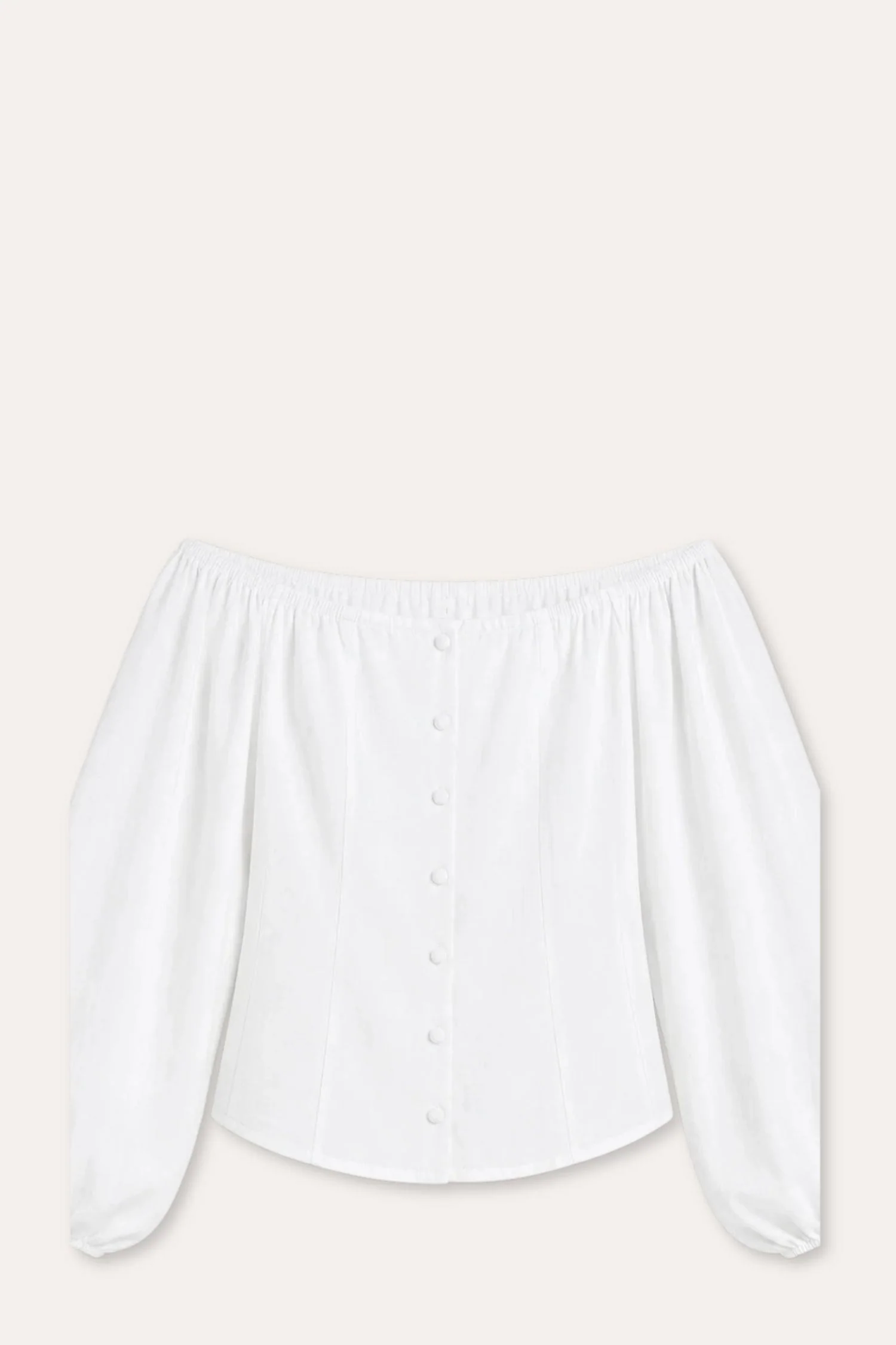 Luiza Stretch Linen Shirt- White