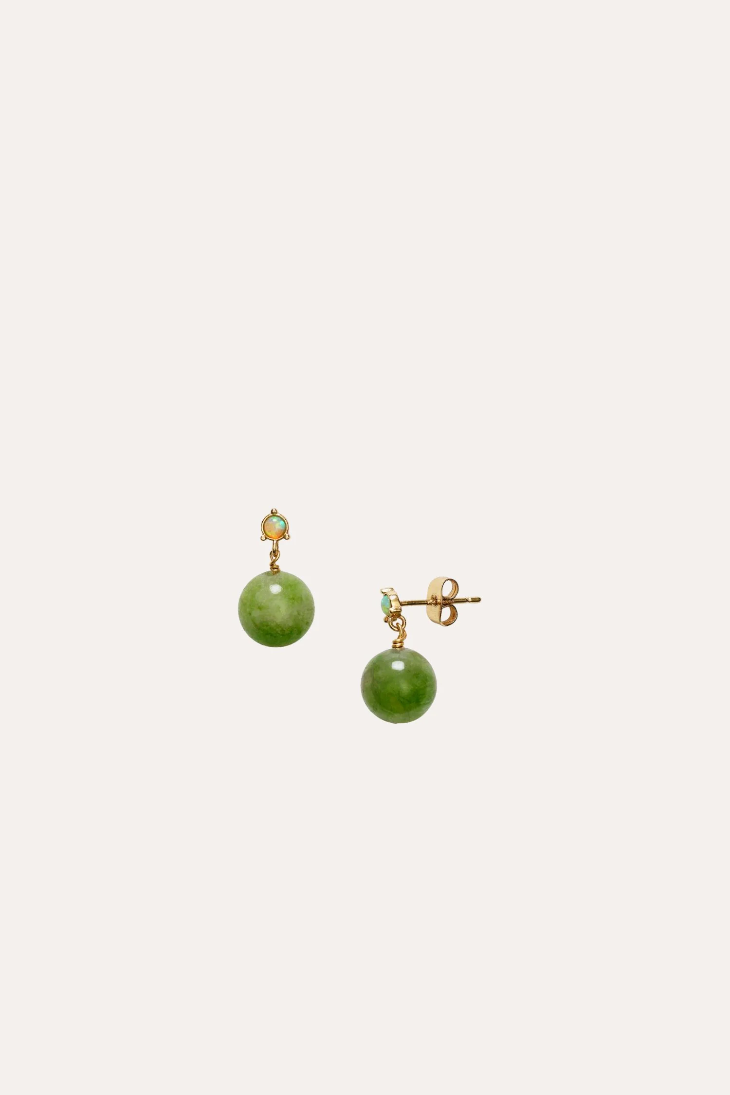 Ball earring - Sage green