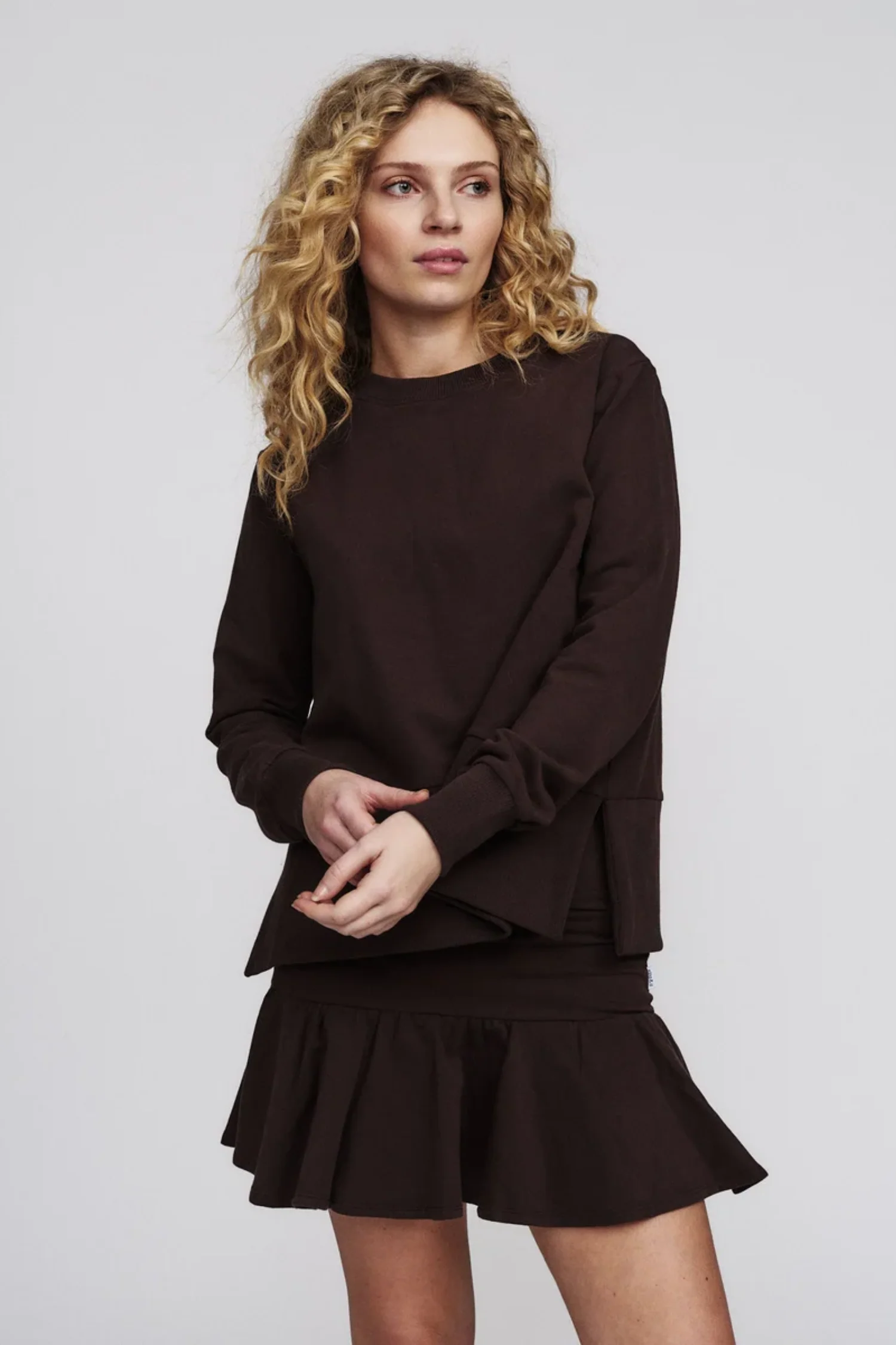 Ginger Skirt- Dark brown - Image 3