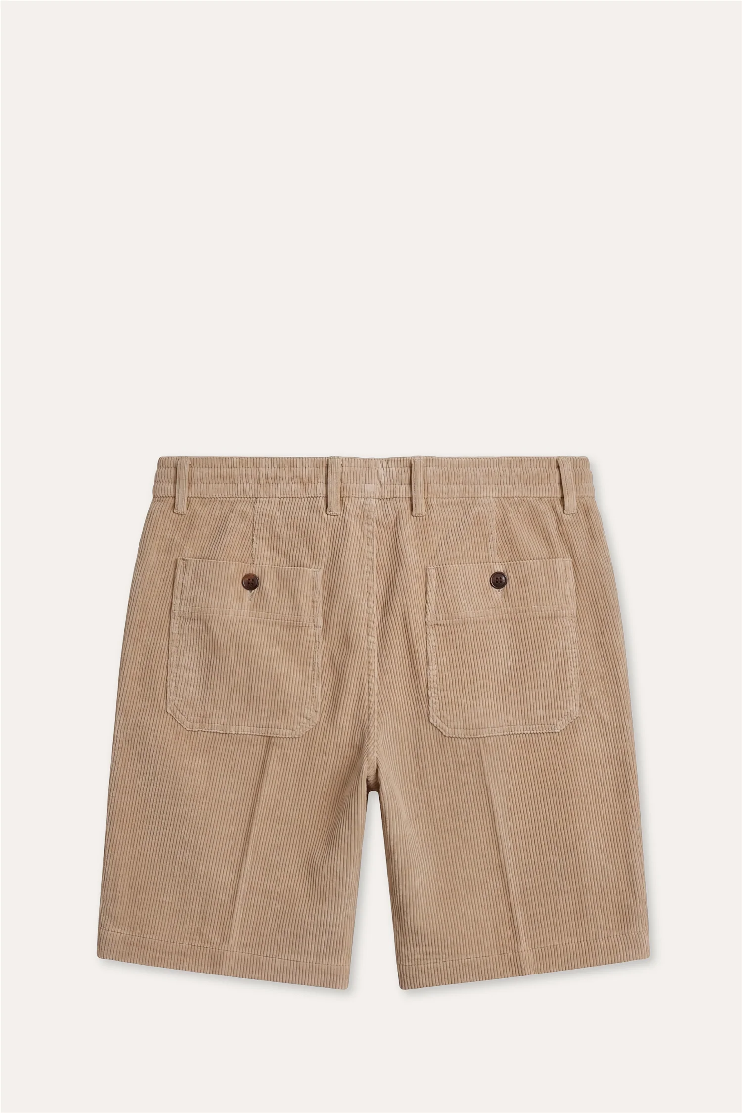 Cotton/Stretch Corduroy Shorts Sand - Image 2