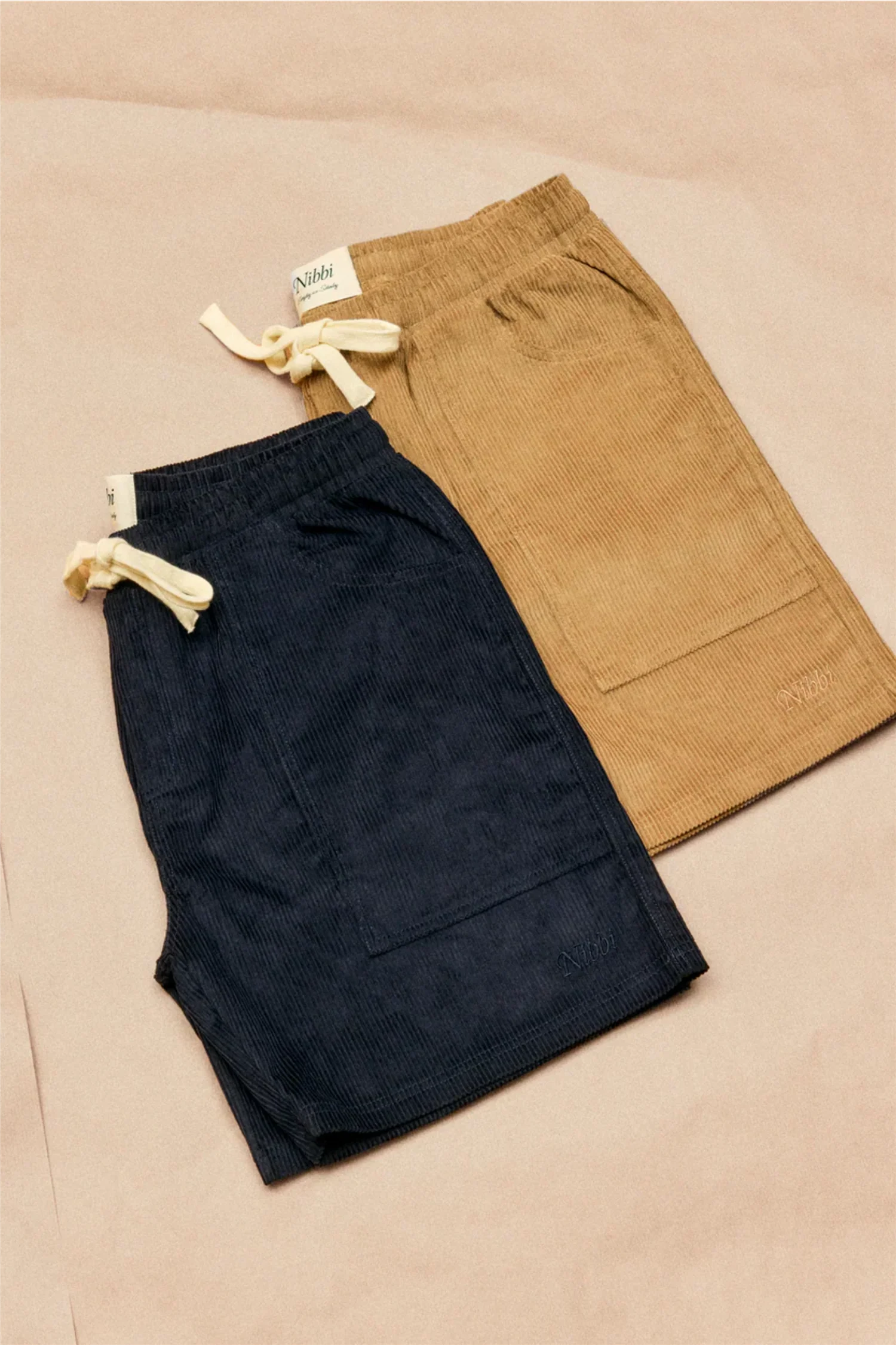 Nautical Cord Shorts Navy - Image 3