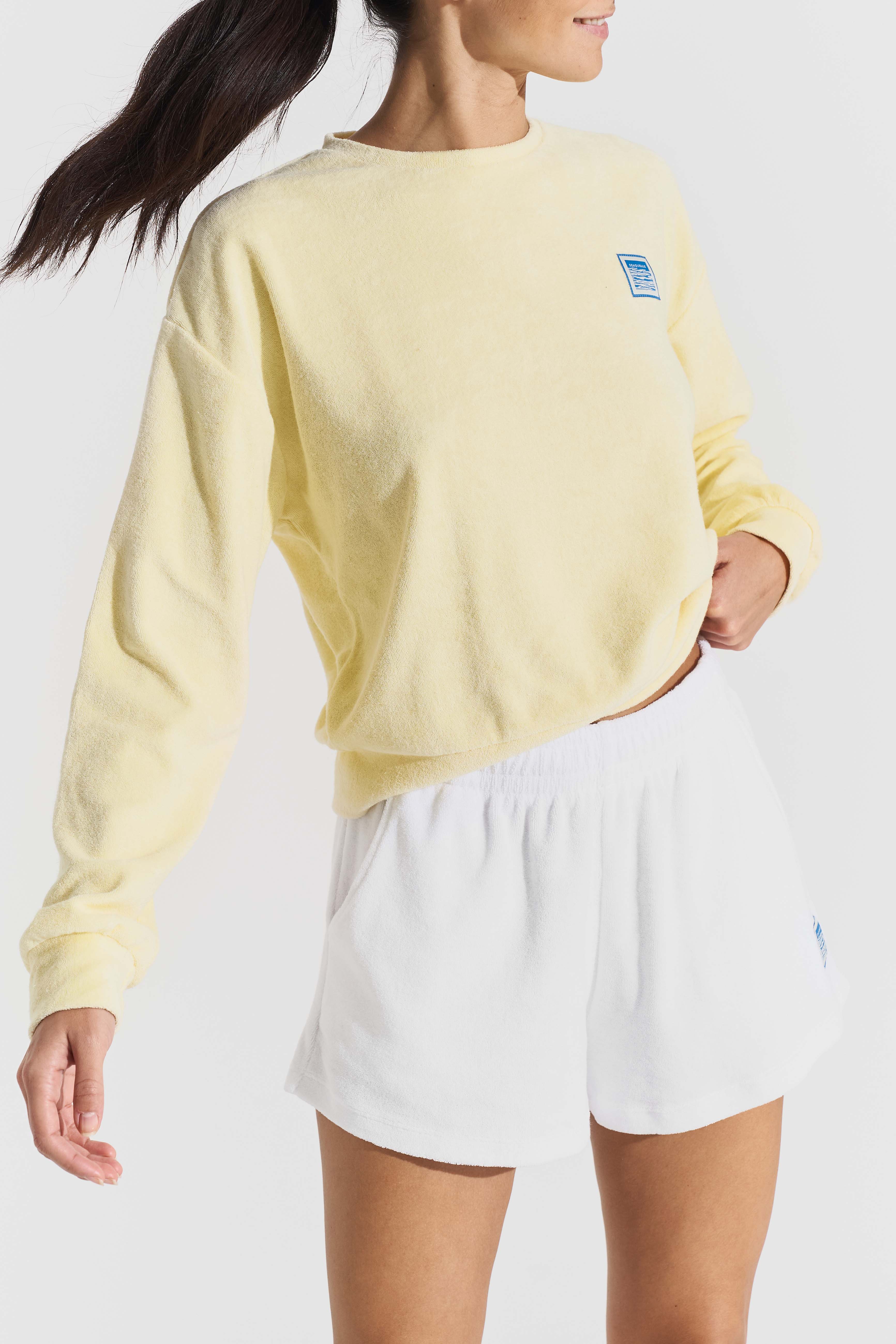 Terry logo sweat Light Yellow - Image 2