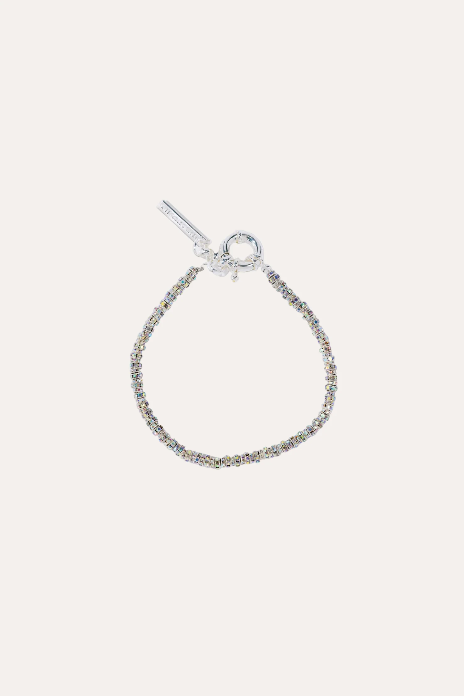 Skinny Diamond Anklet- Silver