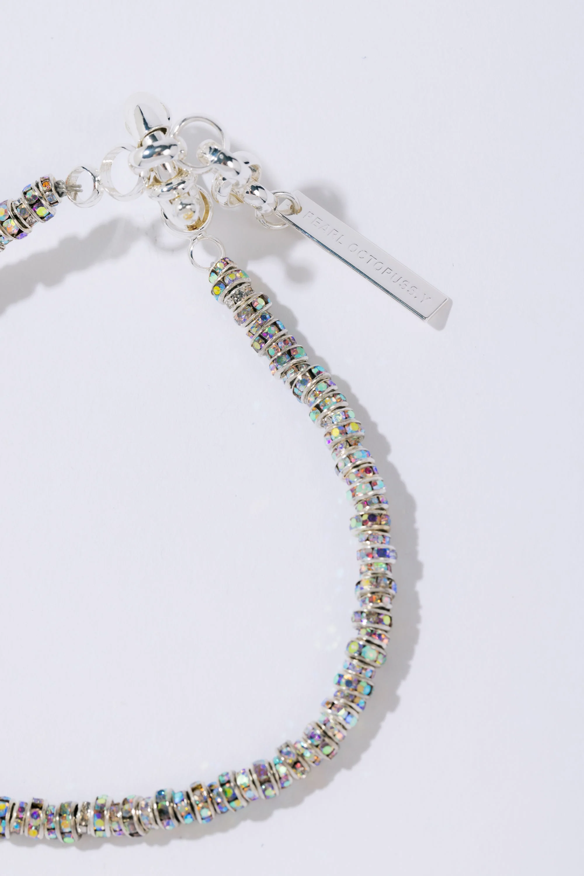 Skinny Diamond Anklet- Silver - Image 2