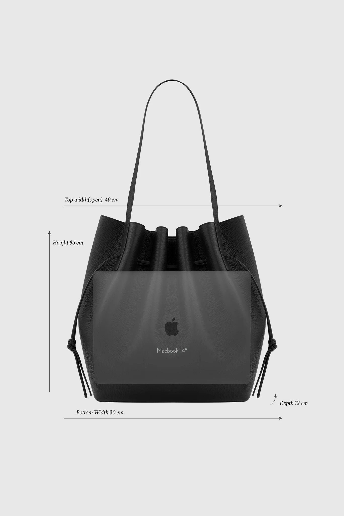 Scallop Tote- Ganache Suede Leather - Image 5