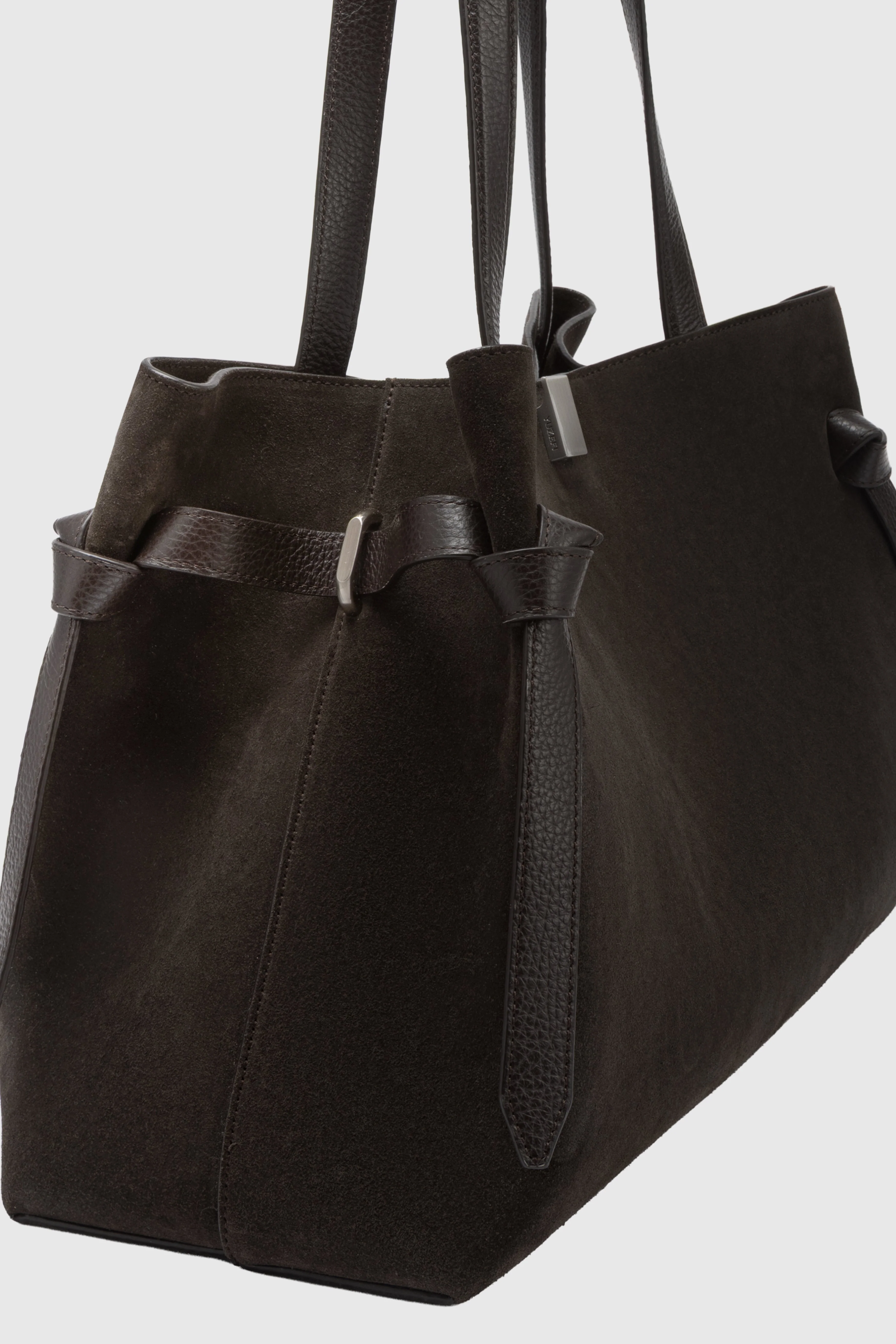 Gyoza Tote- Ganache Suede Tote - Image 3