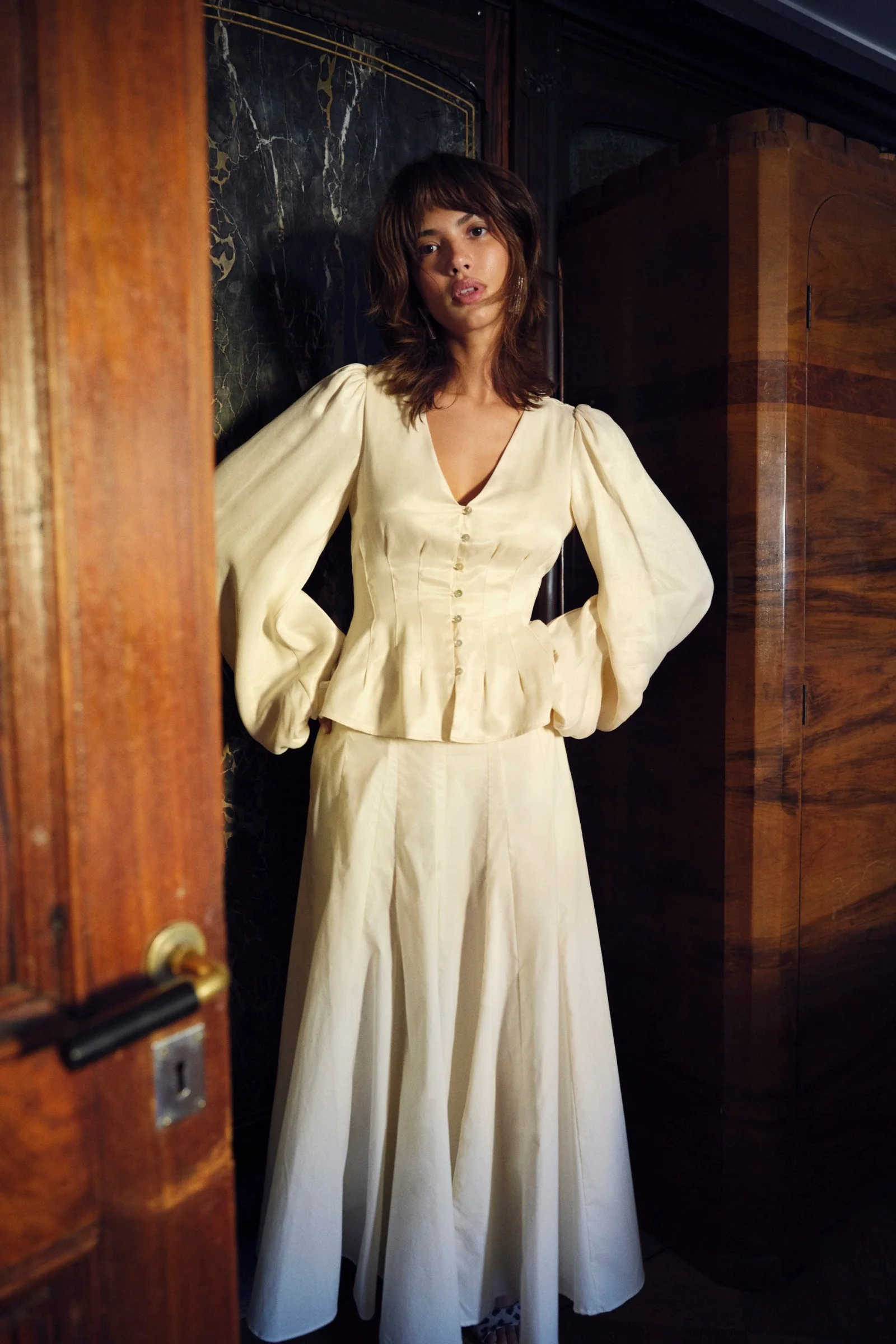 Palena Blouse Butter Yellow - Image 3