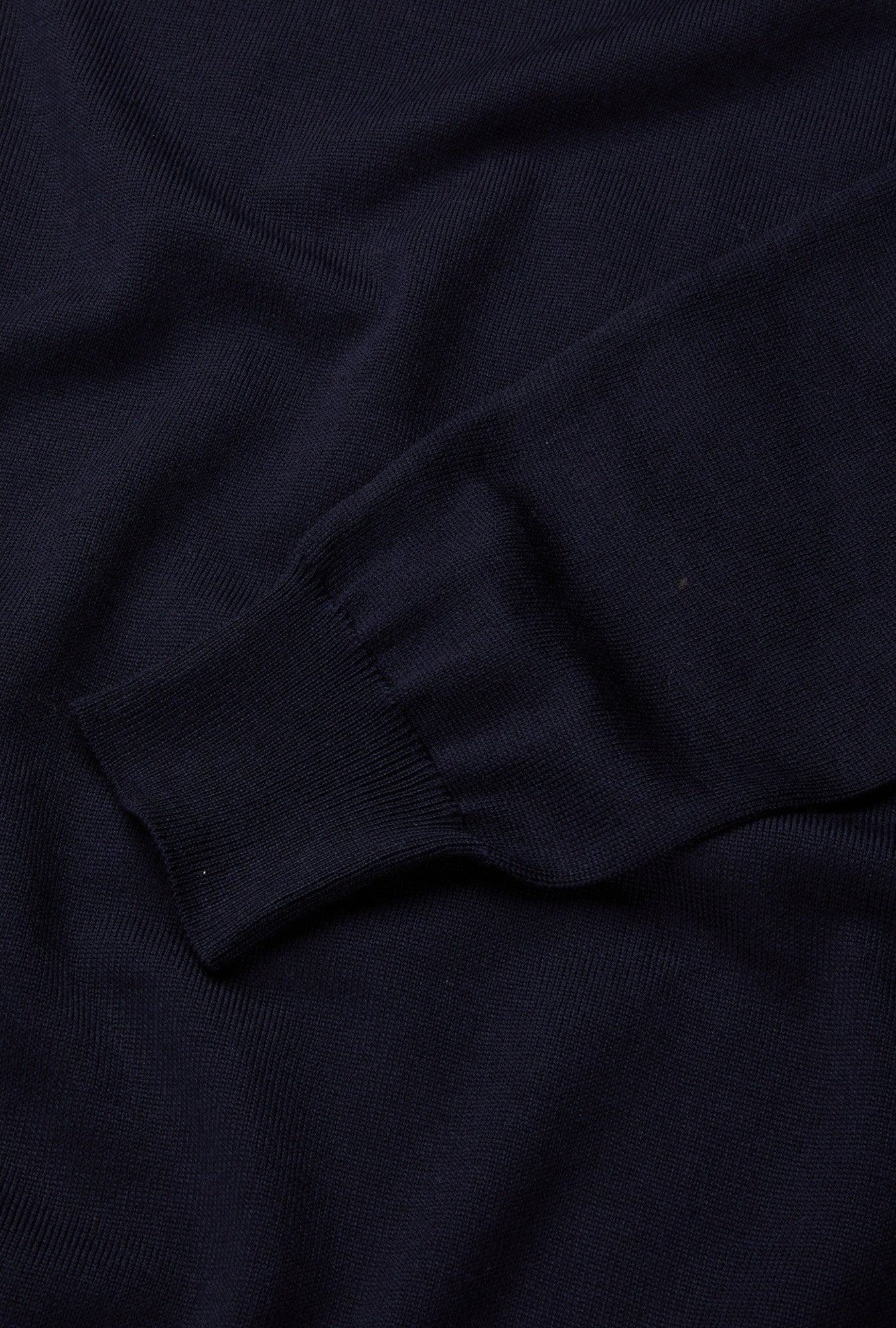 Merino Wool Turtleneck Navy Blue - Image 3