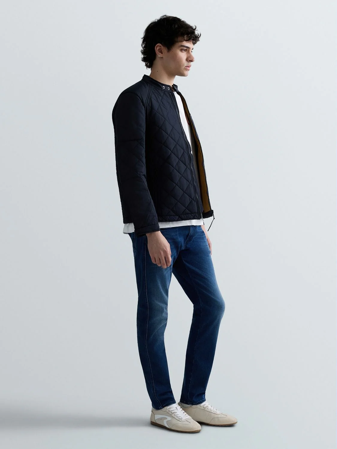 Anbass Slim Fit Hyperflex Clouds Jeans Dark Blue - Image 4