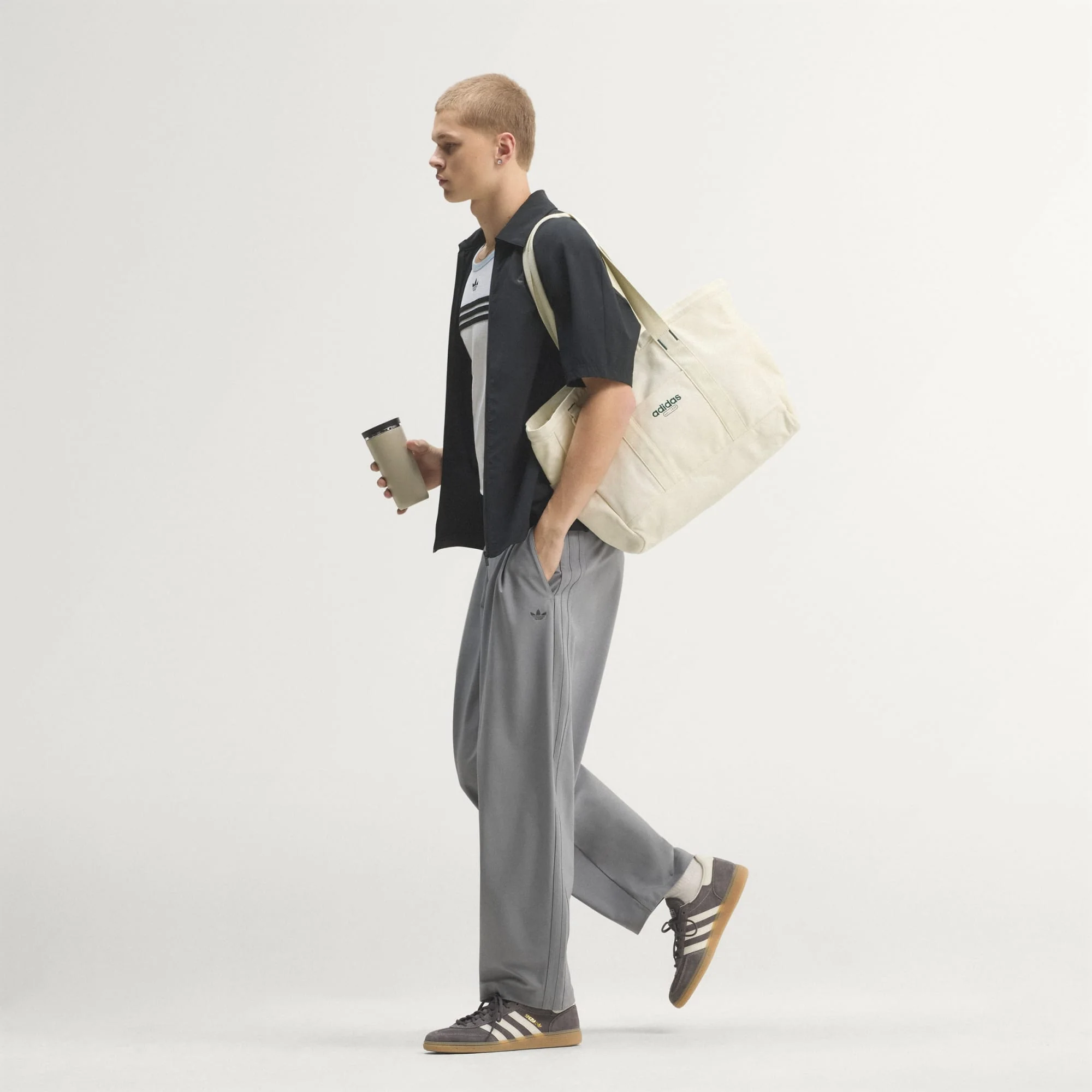 Men's Handball Spezial Grey Strata/Off White/Gum - Image 3