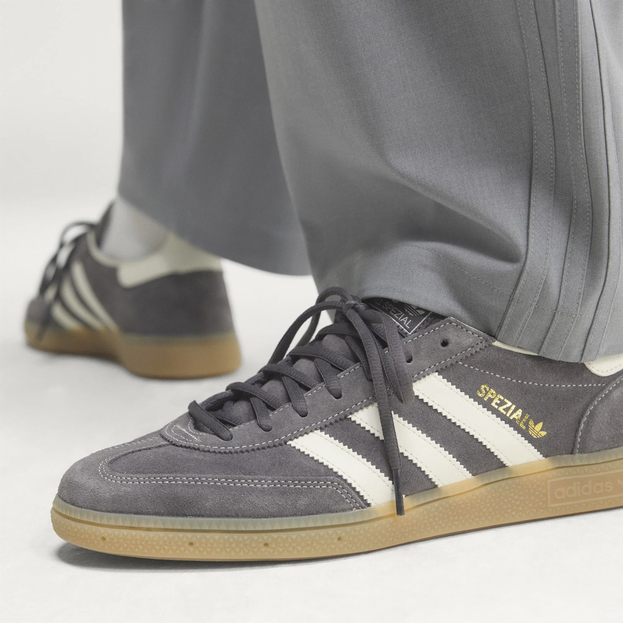 Men's Handball Spezial Grey Strata/Off White/Gum - Image 4