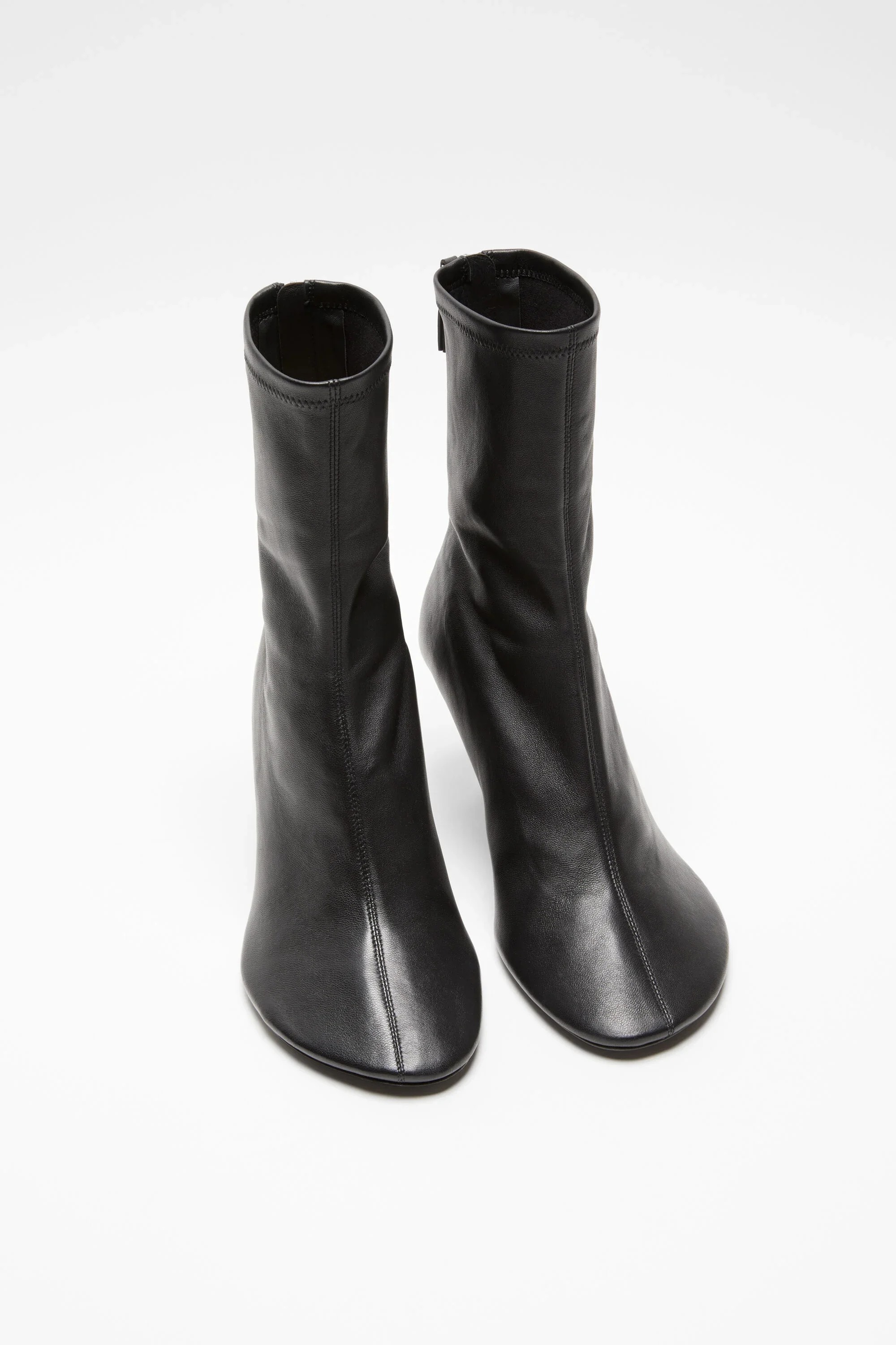 Leather Ankle Boot Black - Image 3