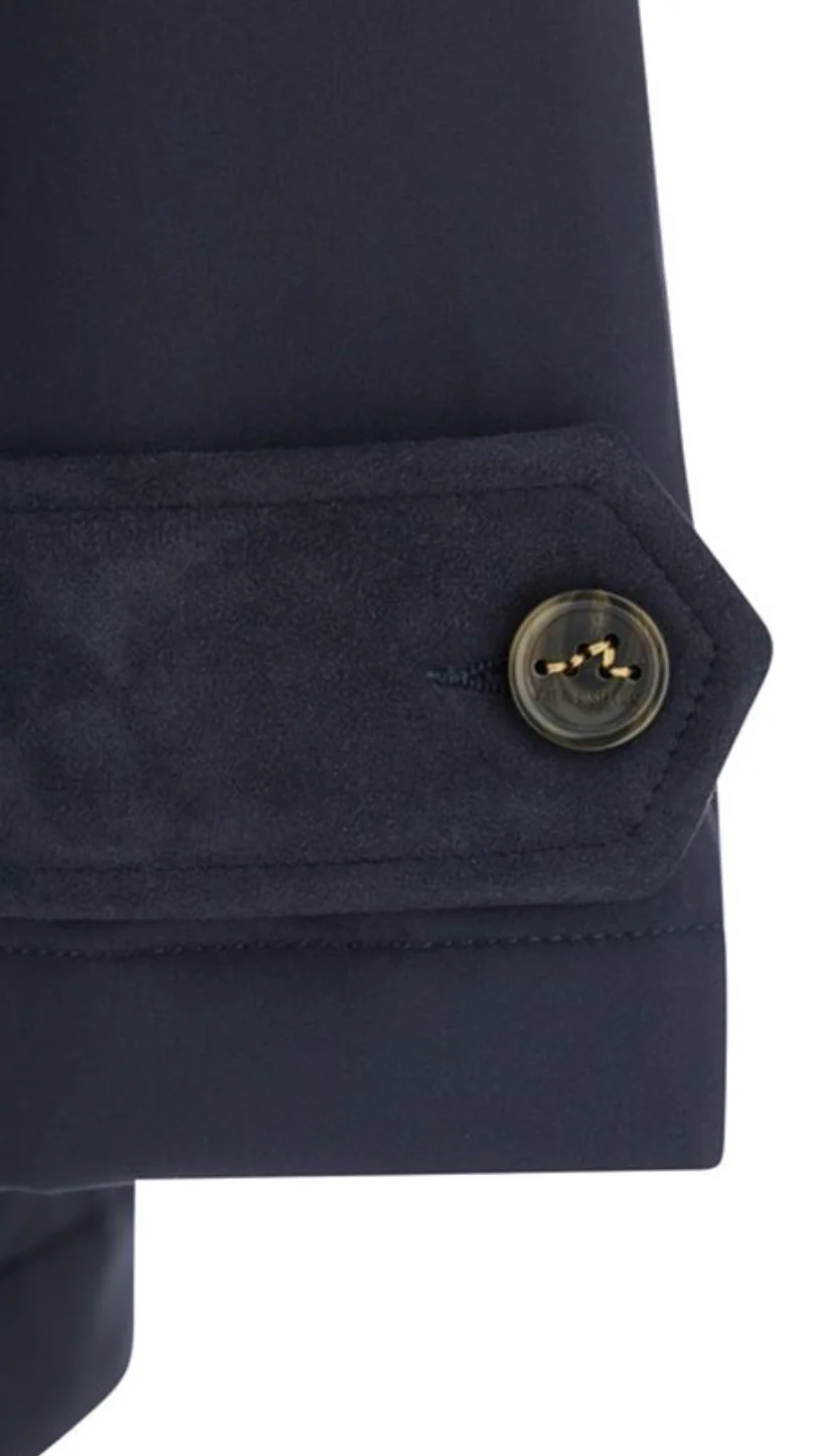 Typhoon Platinum Woven Carcoat Jacket Navy - Image 6