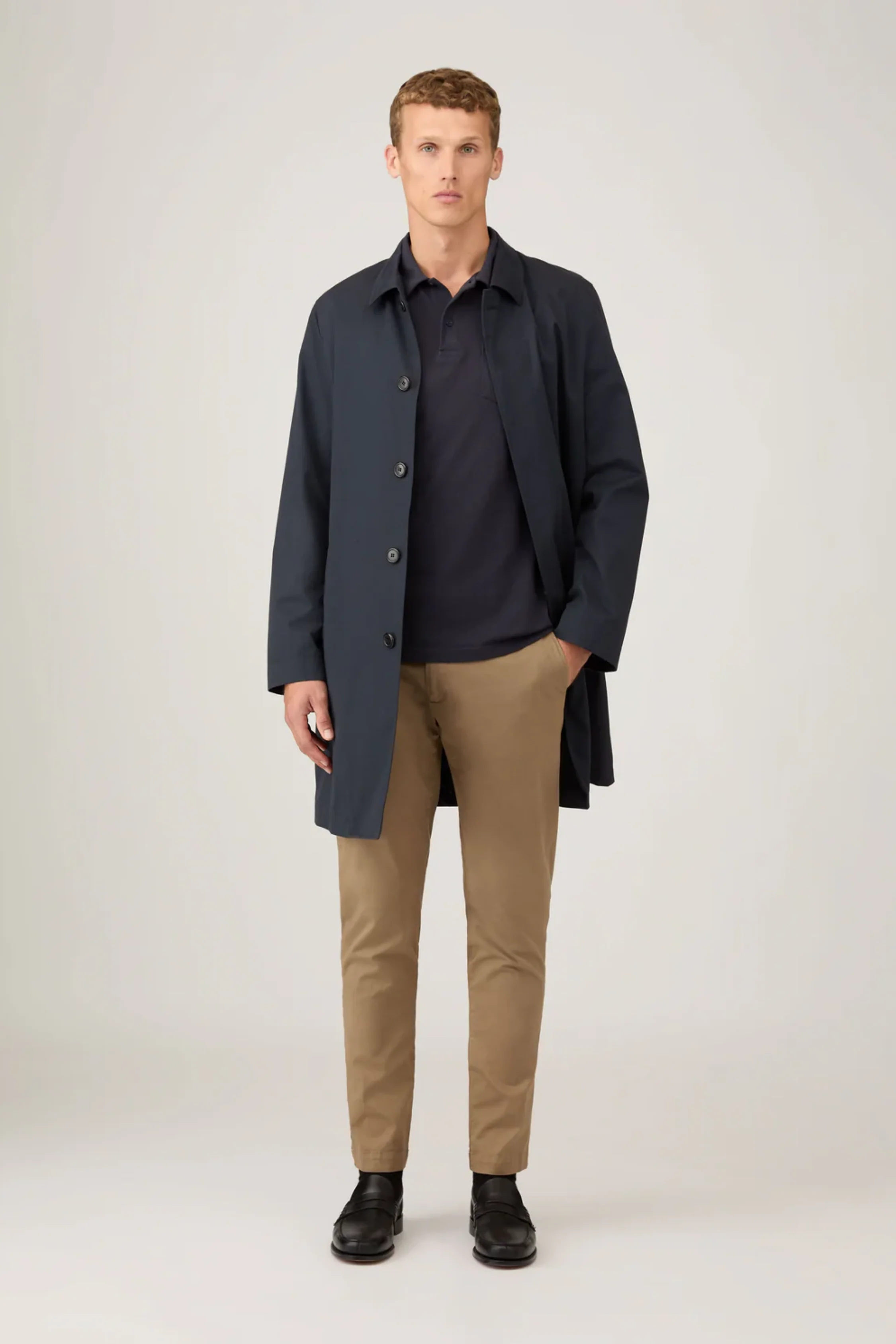 Riviera Polo Shirt Navy - Image 3