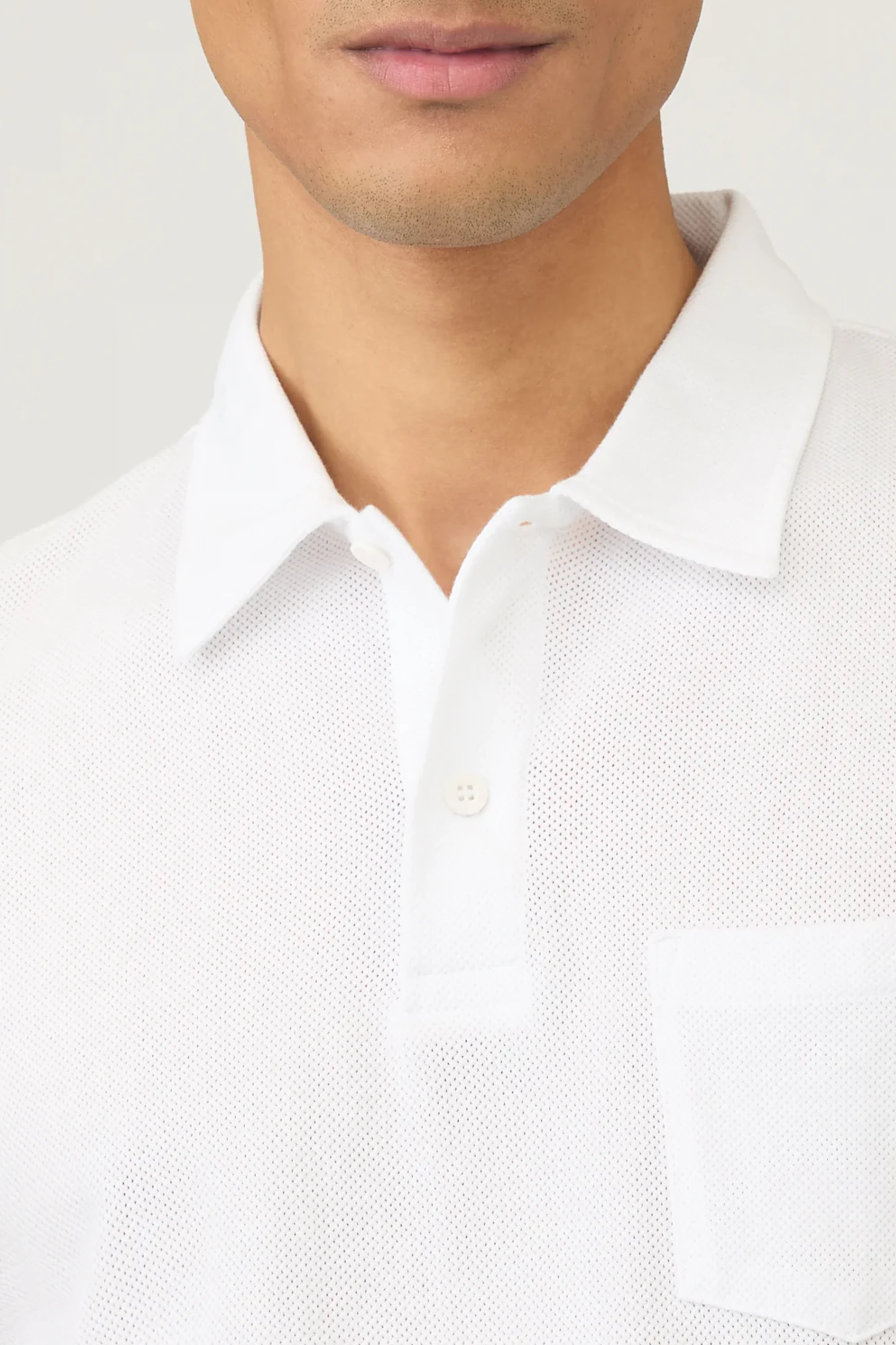 Riviera Polo Shirt White - Image 6