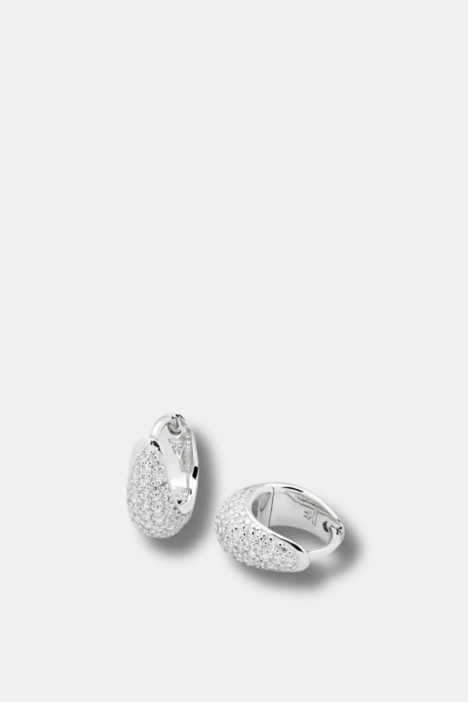 Ice Huggie Pave Silver