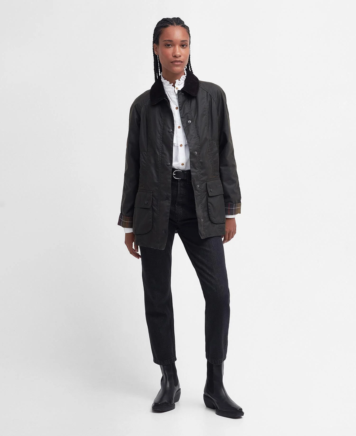 Classic Beadnell Wax Jacket Olive