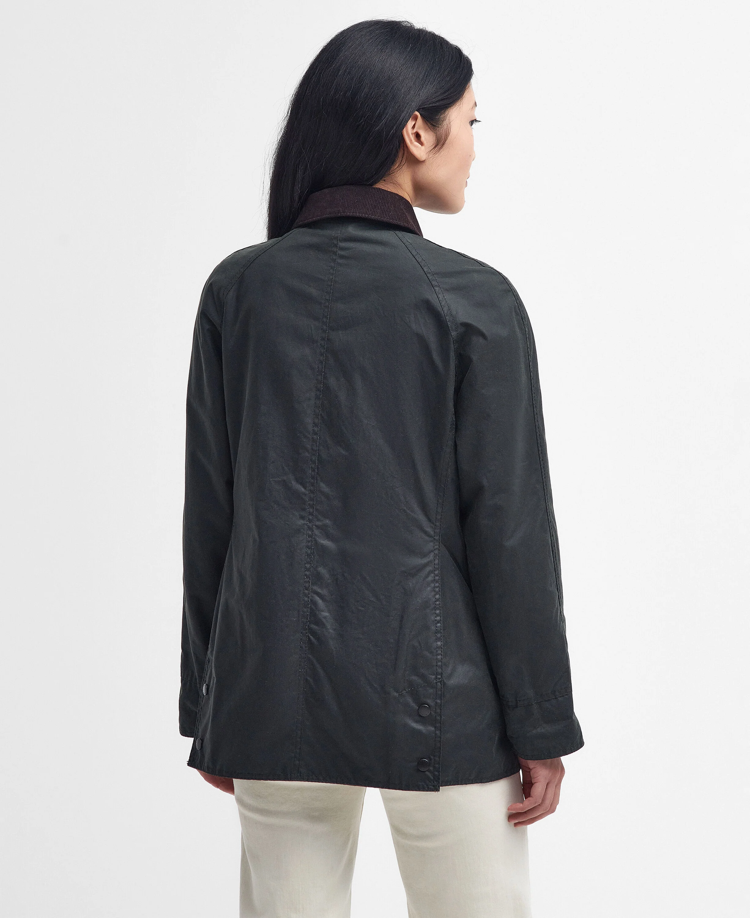 Beadnell Wax Jacket Sage - Image 3
