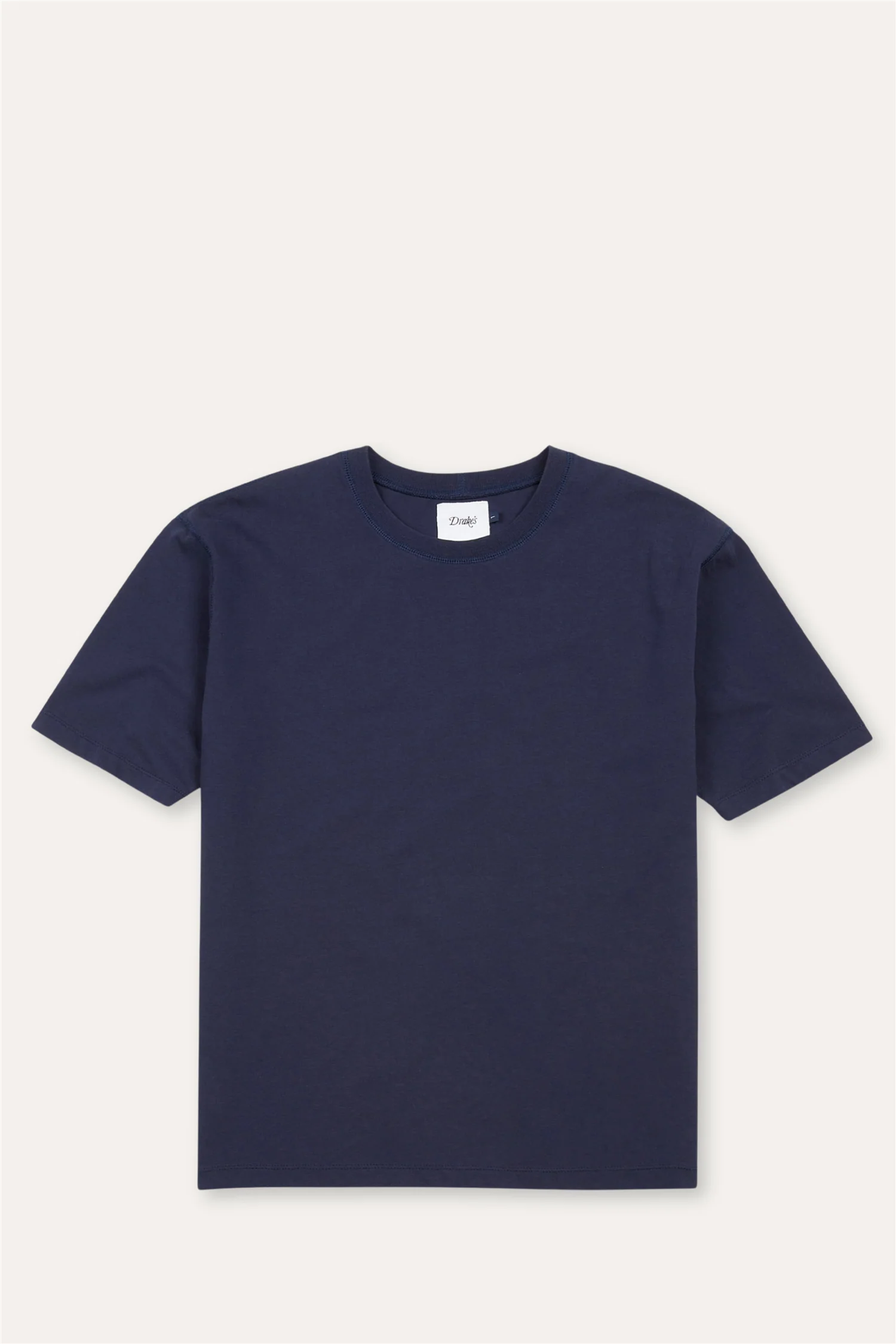 Cotton Crew Neck Hiking T-Shirt Navy