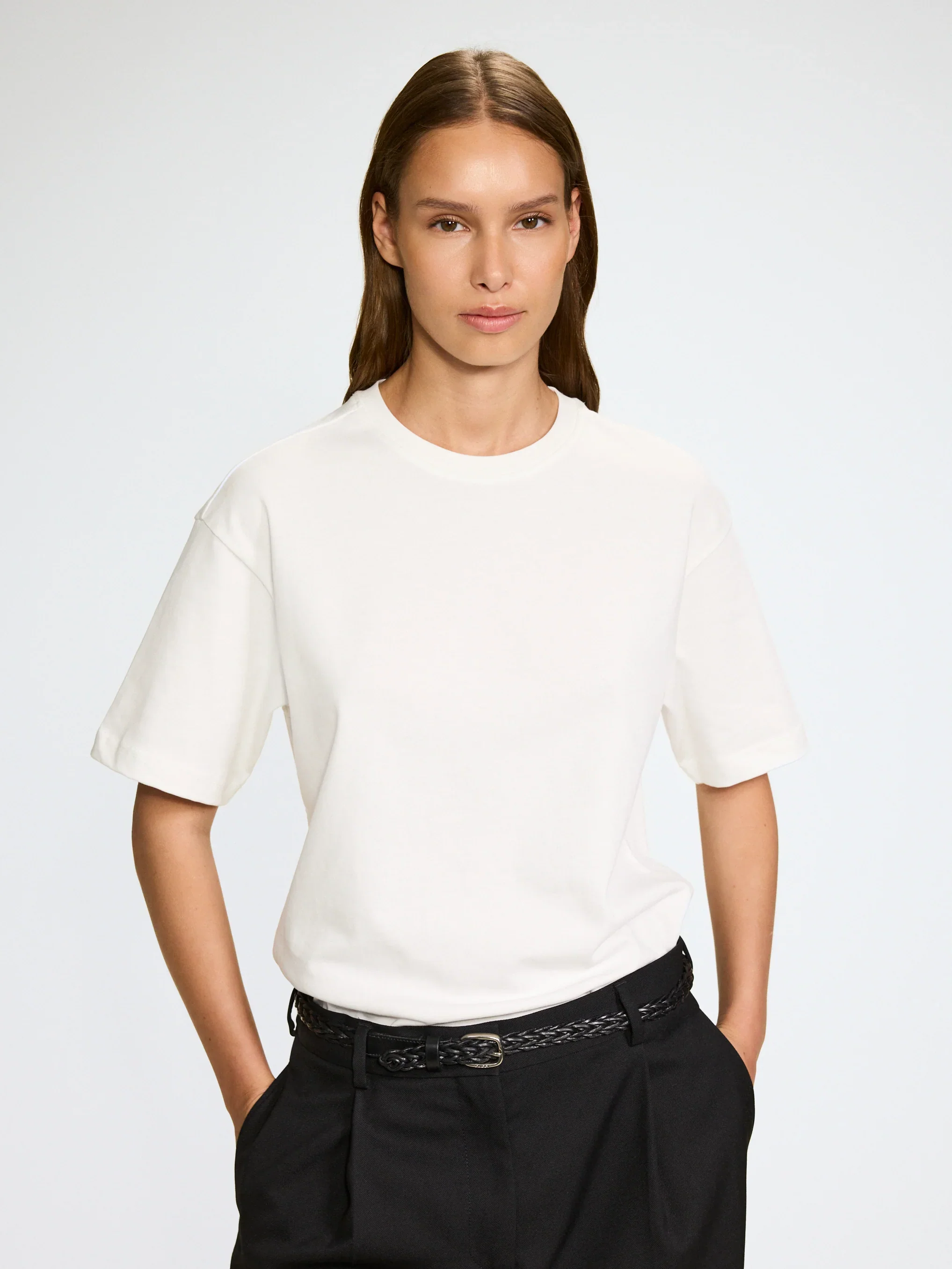Organic Cotton Oversized T-Shirt White - Image 5