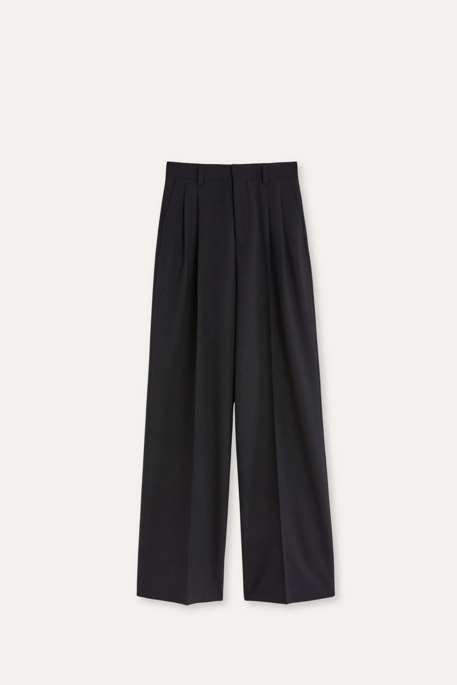 Darcey Wool Trousers- Black